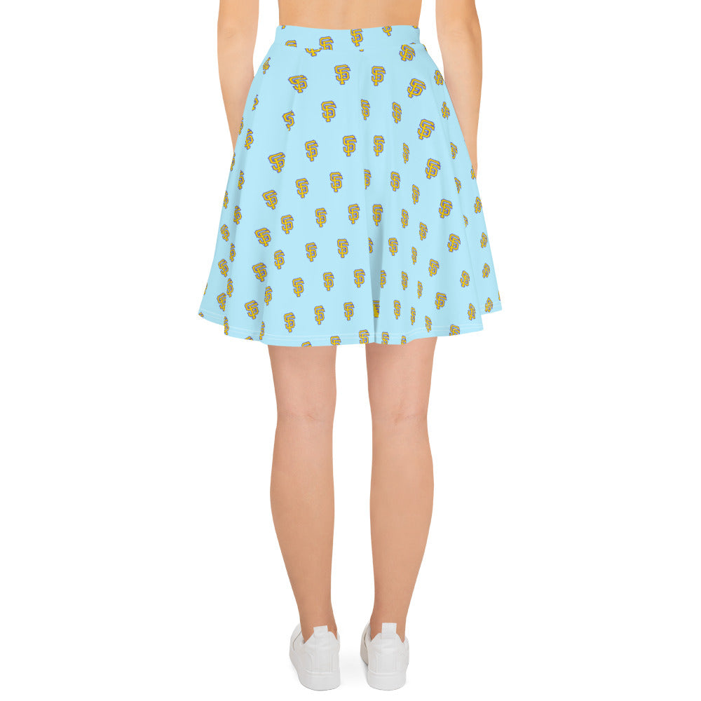 SF Baby Blue Skater Skirt