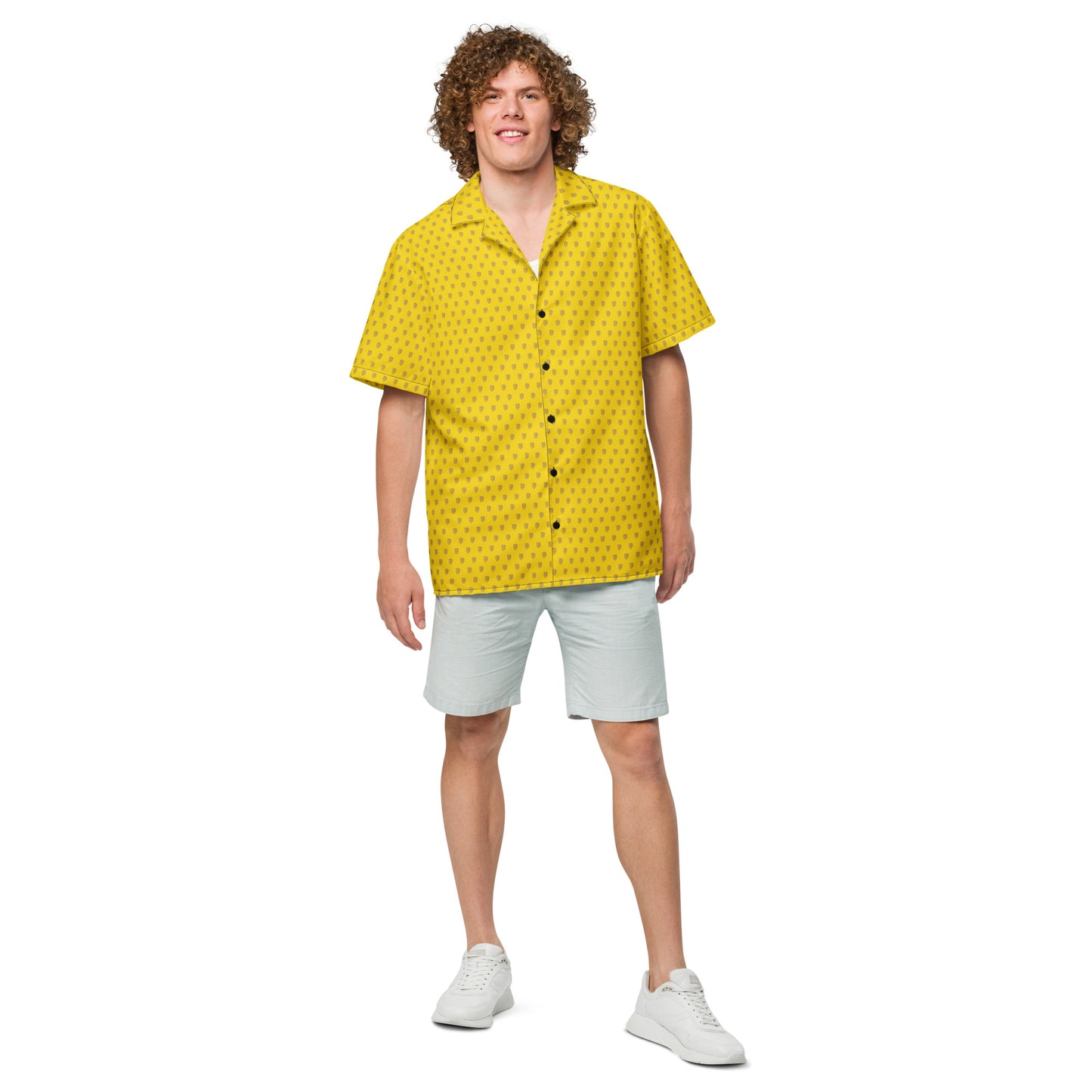 SF Yellow Button Up Shirt