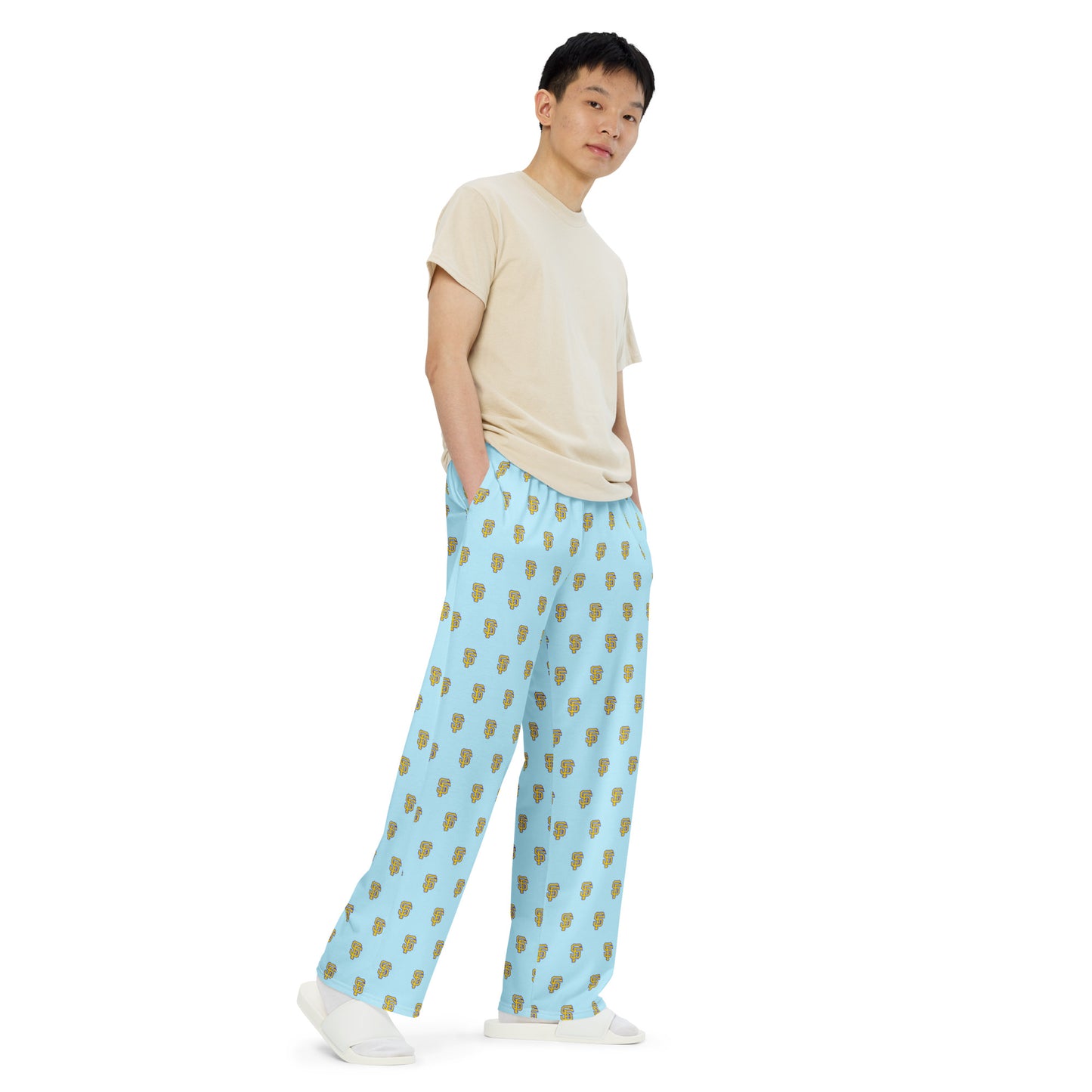 SF Baby Blue wide-leg pants