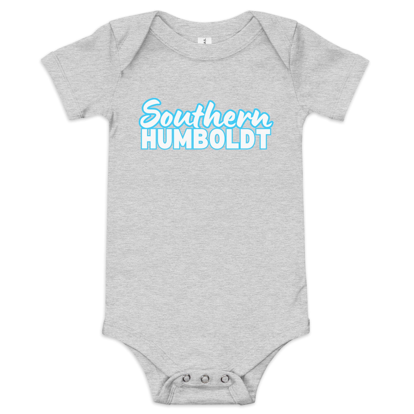 Southern Humboldt Bright Blue Baby short sleeve one piece