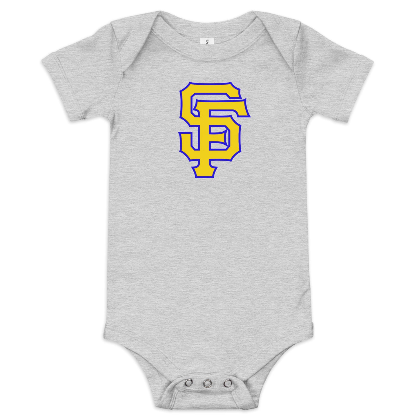 SF Blue and Gold Baby Short Sleeve One Piece