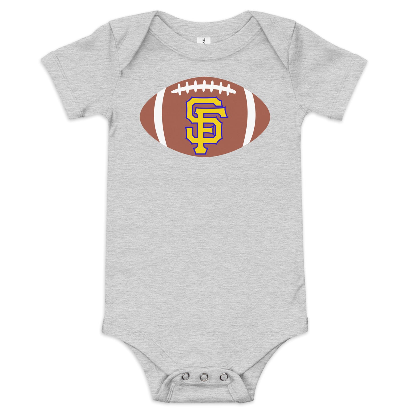 SF Football Baby short sleeve one piece