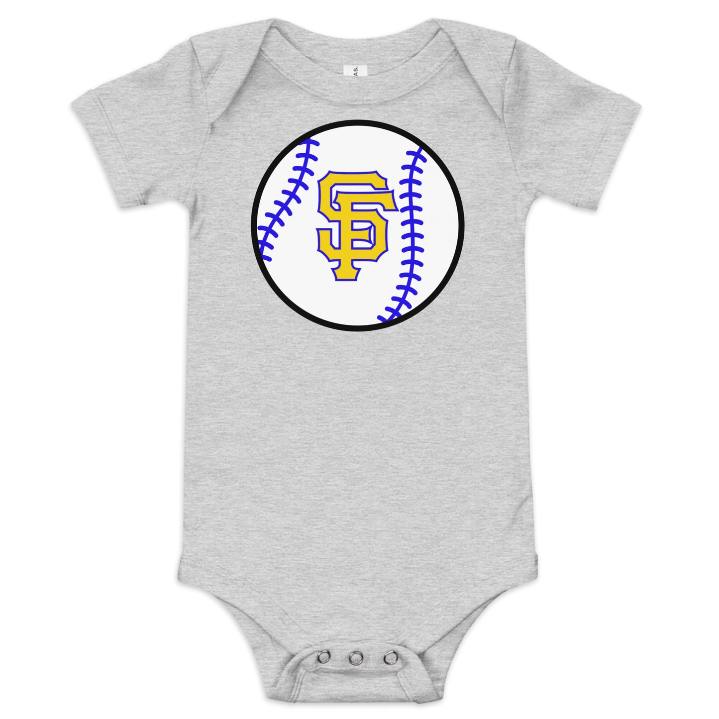 SF Baseball Baby short sleeve one piece