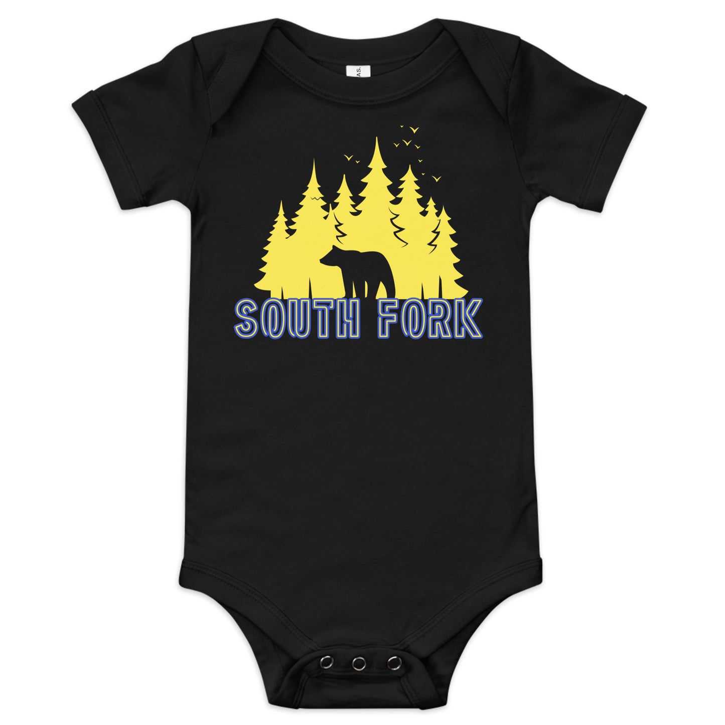 South Fork Cub Trees Baby short sleeve one piece