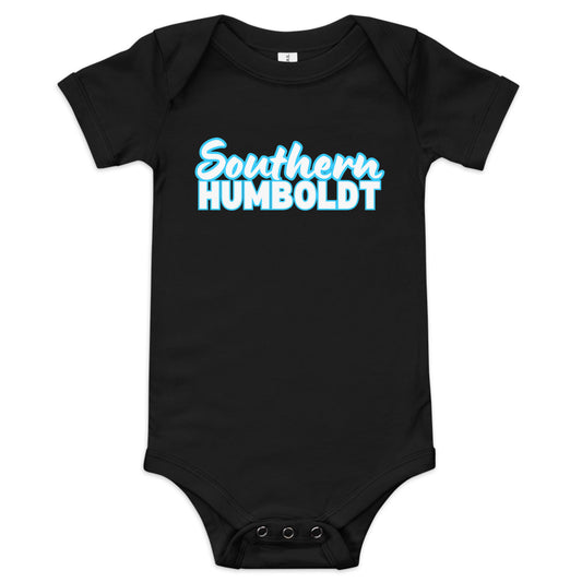 Southern Humboldt Bright Blue Baby short sleeve one piece