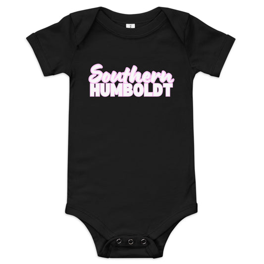 Southern Humboldt Bright Pink Baby short sleeve one piece