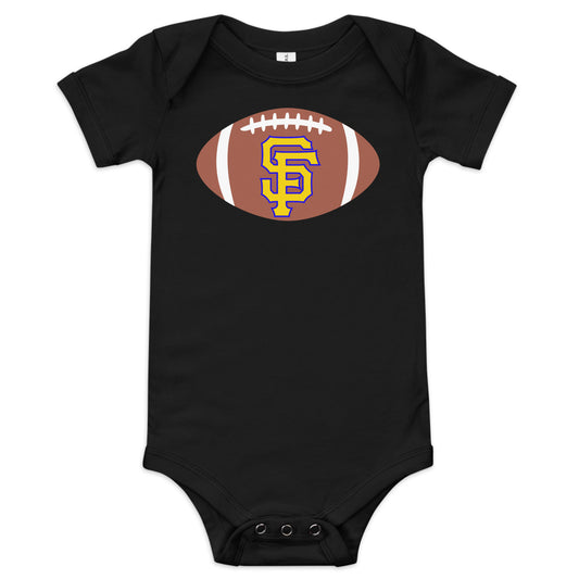 SF Football Baby short sleeve one piece