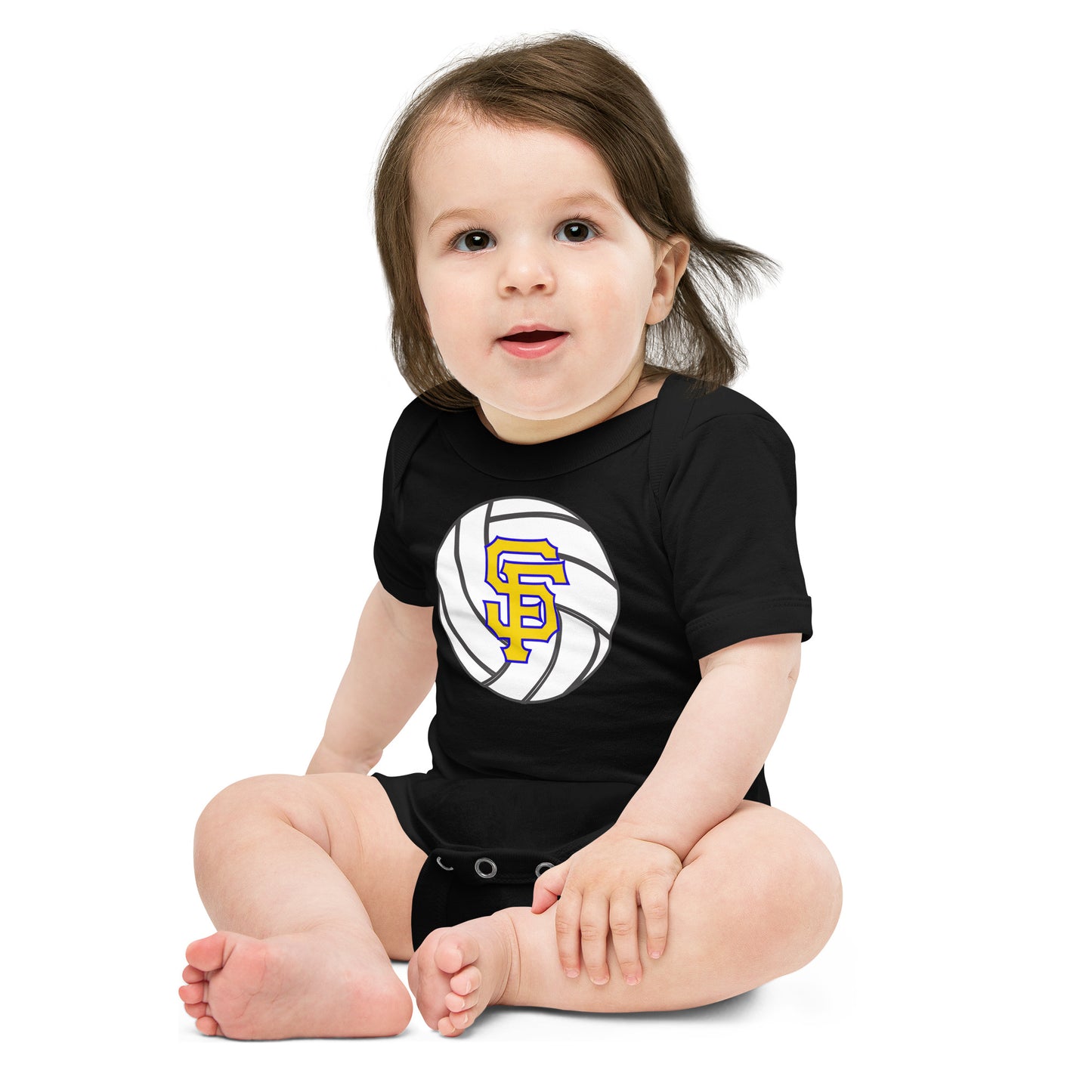 SF Volleyball Baby short sleeve one piece