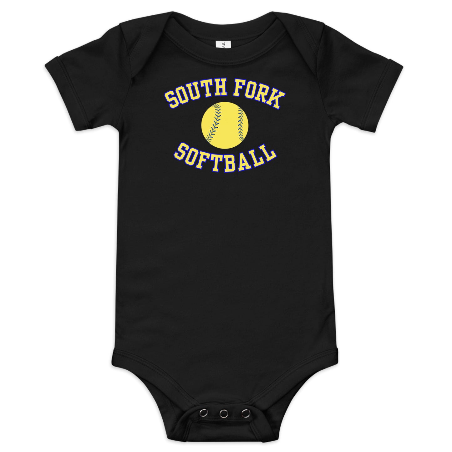 South Fork Softball Baby short sleeve one piece