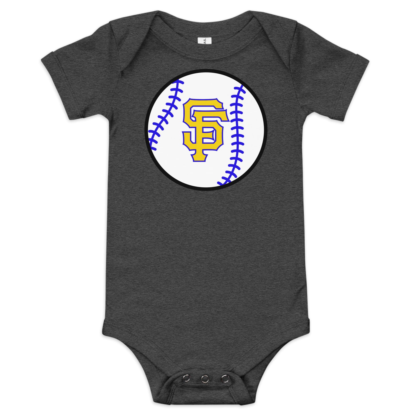 SF Baseball Baby short sleeve one piece