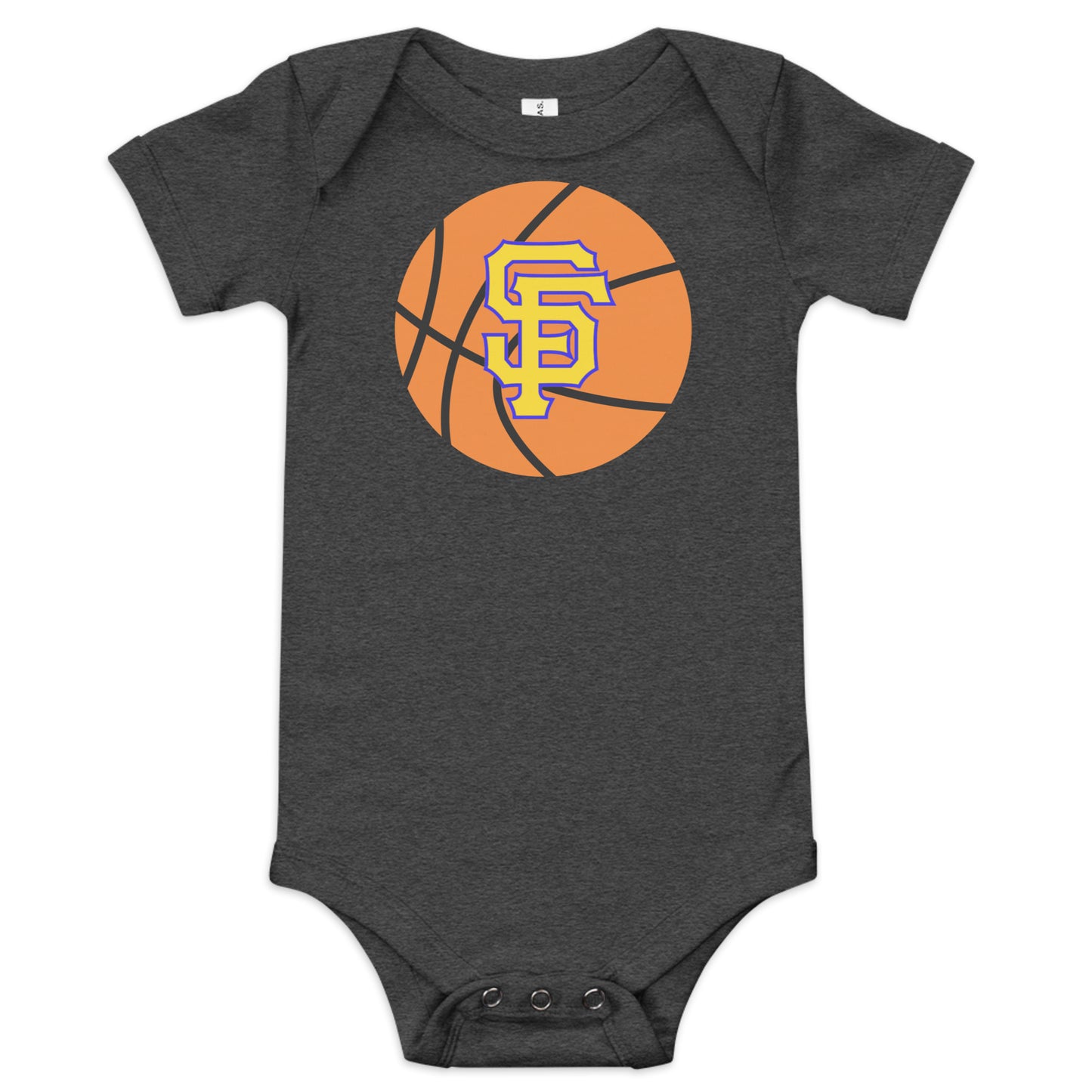 SF Basketball Baby short sleeve one piece