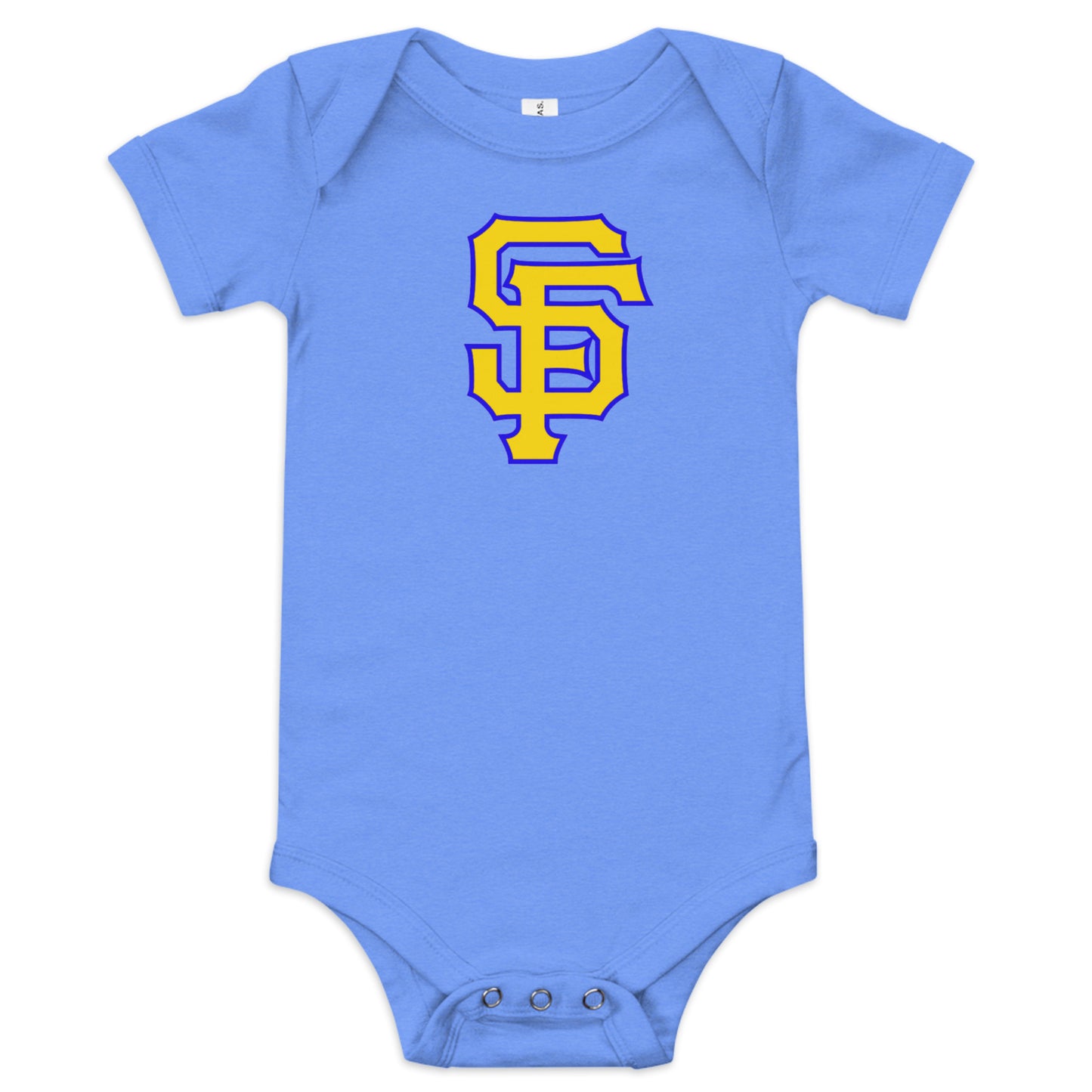 SF Blue and Gold Baby Short Sleeve One Piece