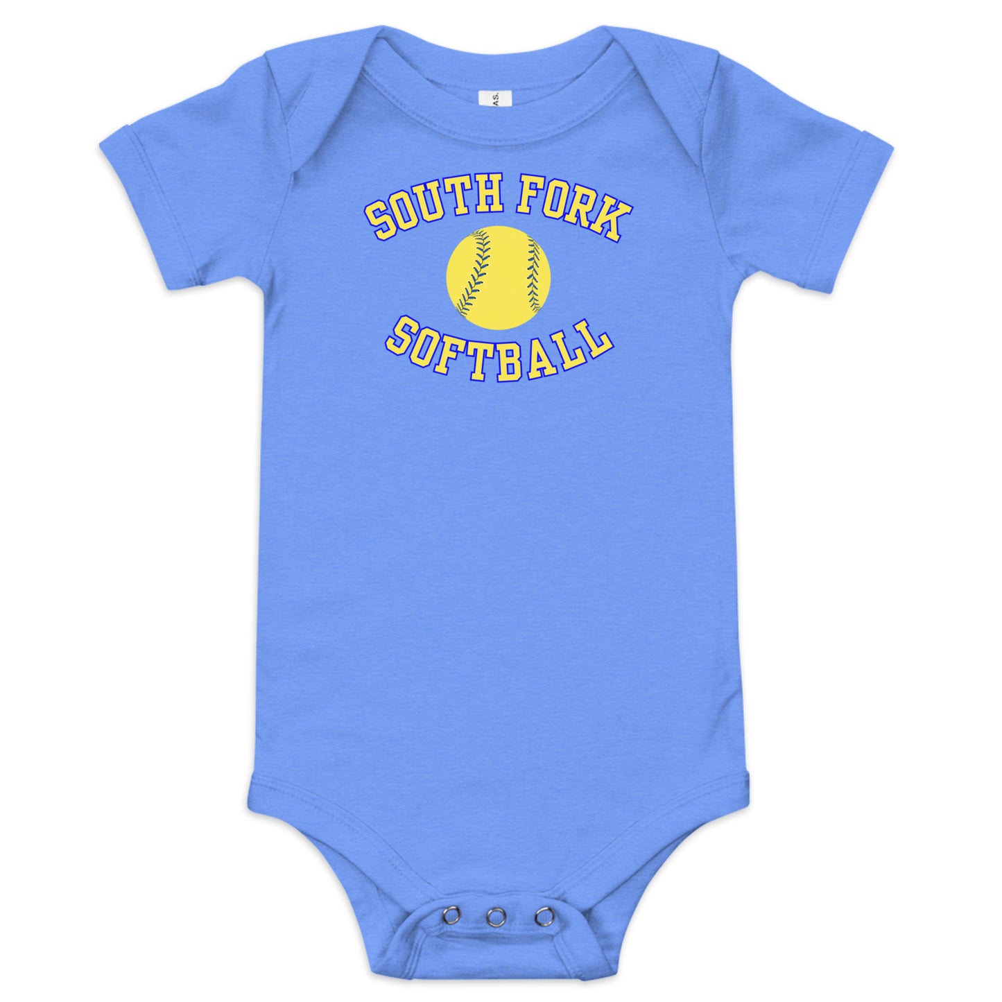 South Fork Softball Baby short sleeve one piece