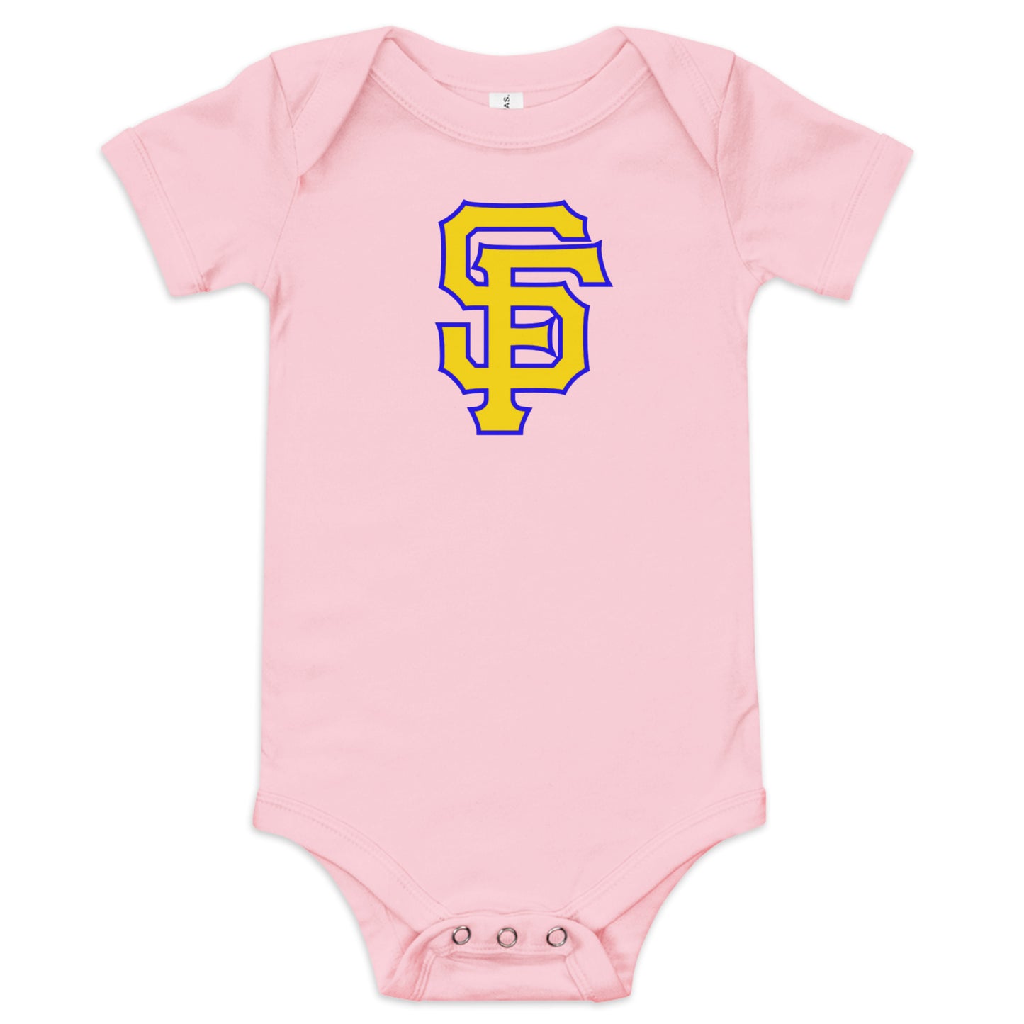 SF Blue and Gold Baby Short Sleeve One Piece