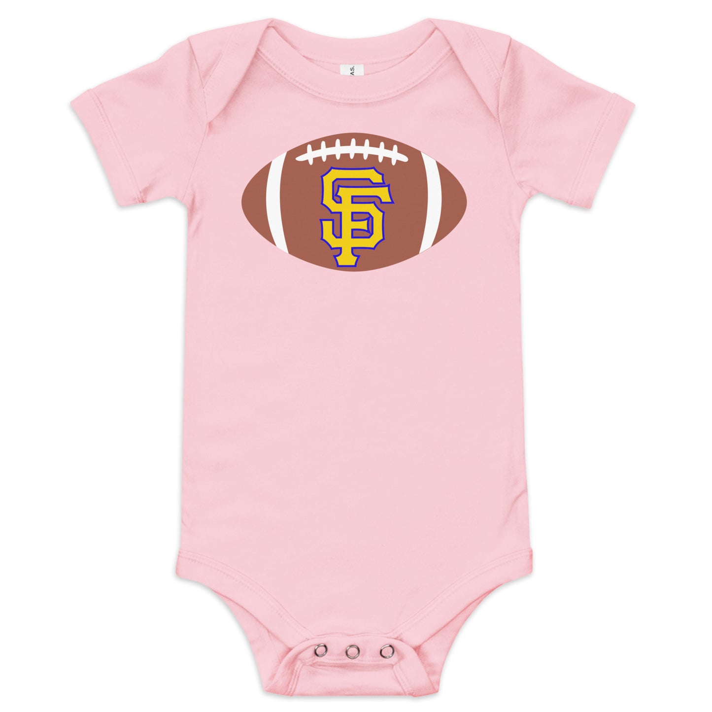 SF Football Baby short sleeve one piece