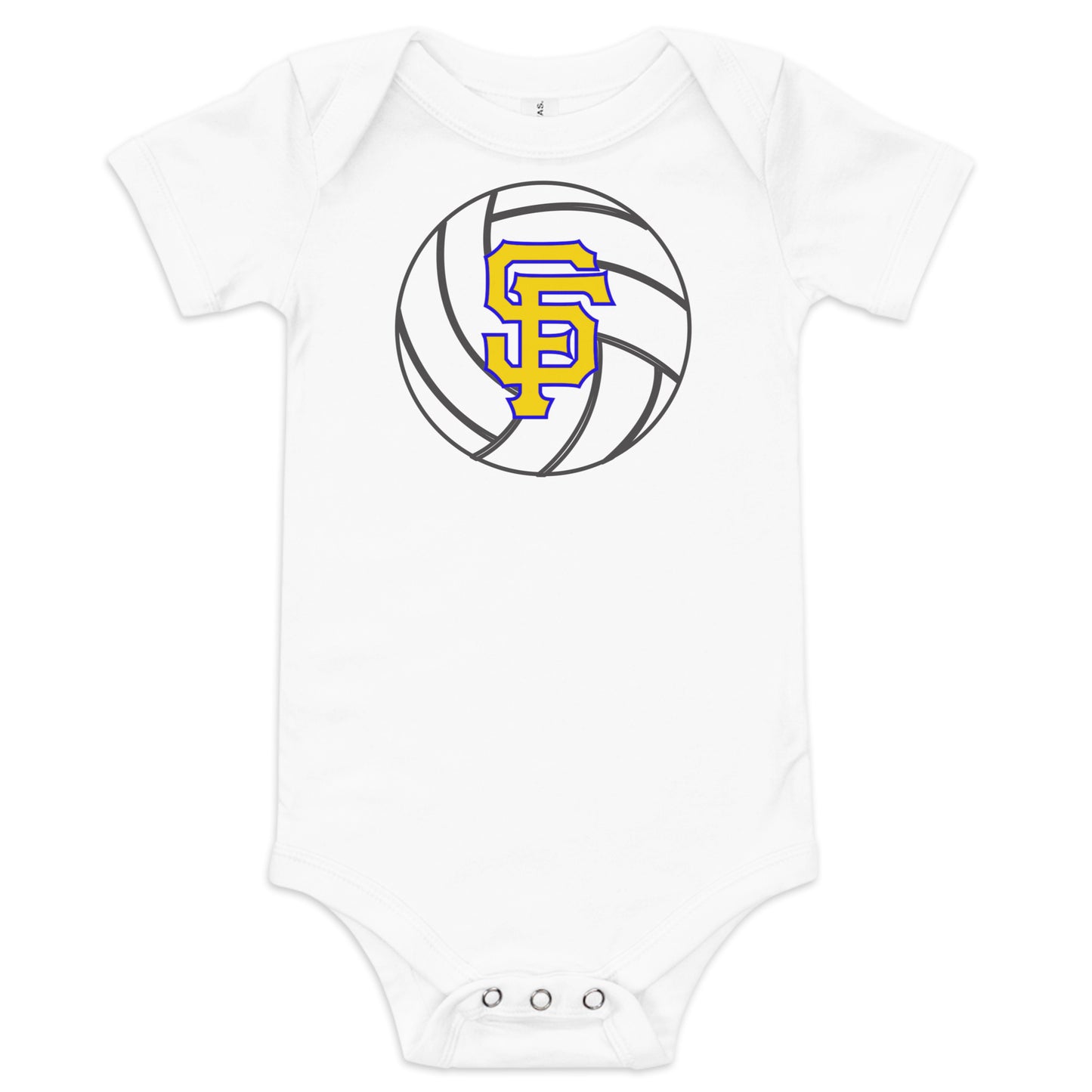 SF Volleyball Baby short sleeve one piece