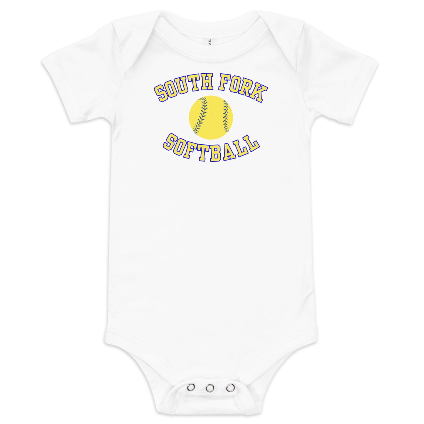 South Fork Softball Baby short sleeve one piece