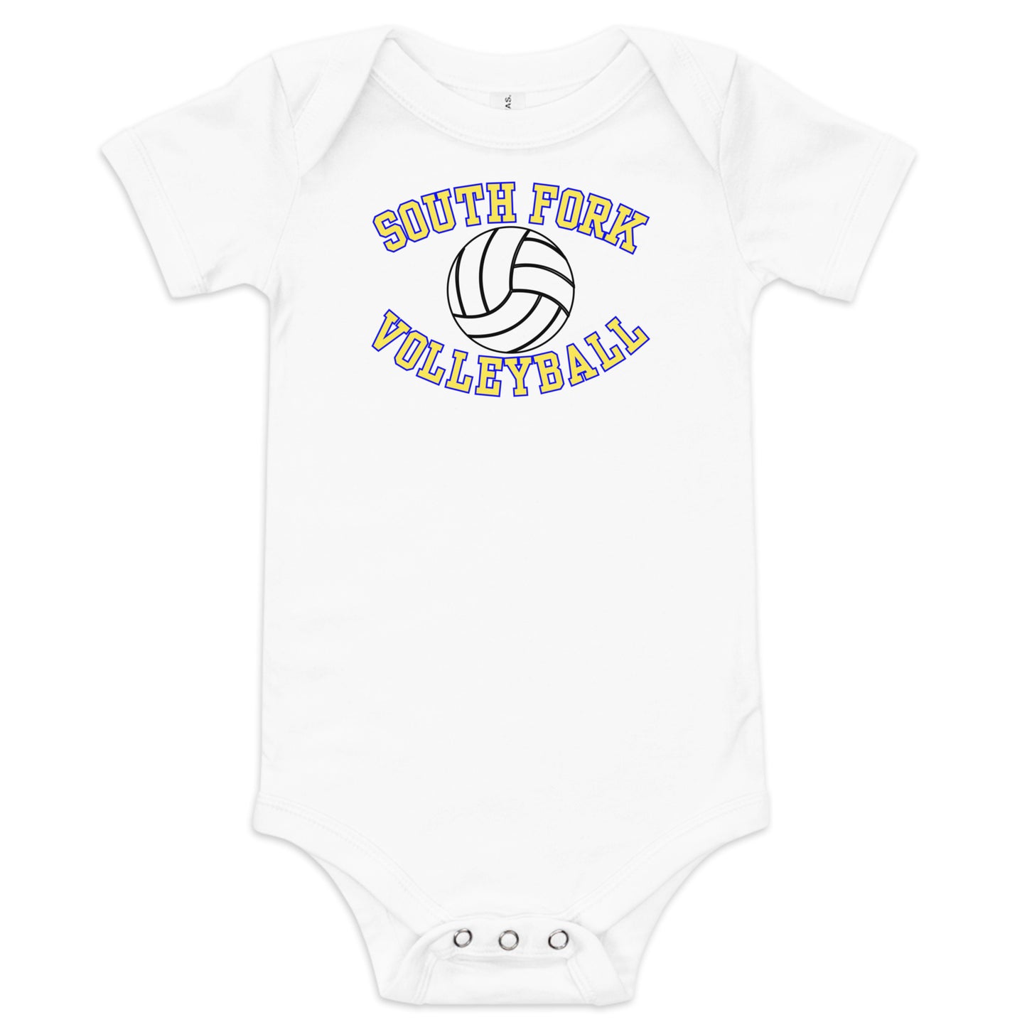 South Fork Volleyball Baby short sleeve one piece