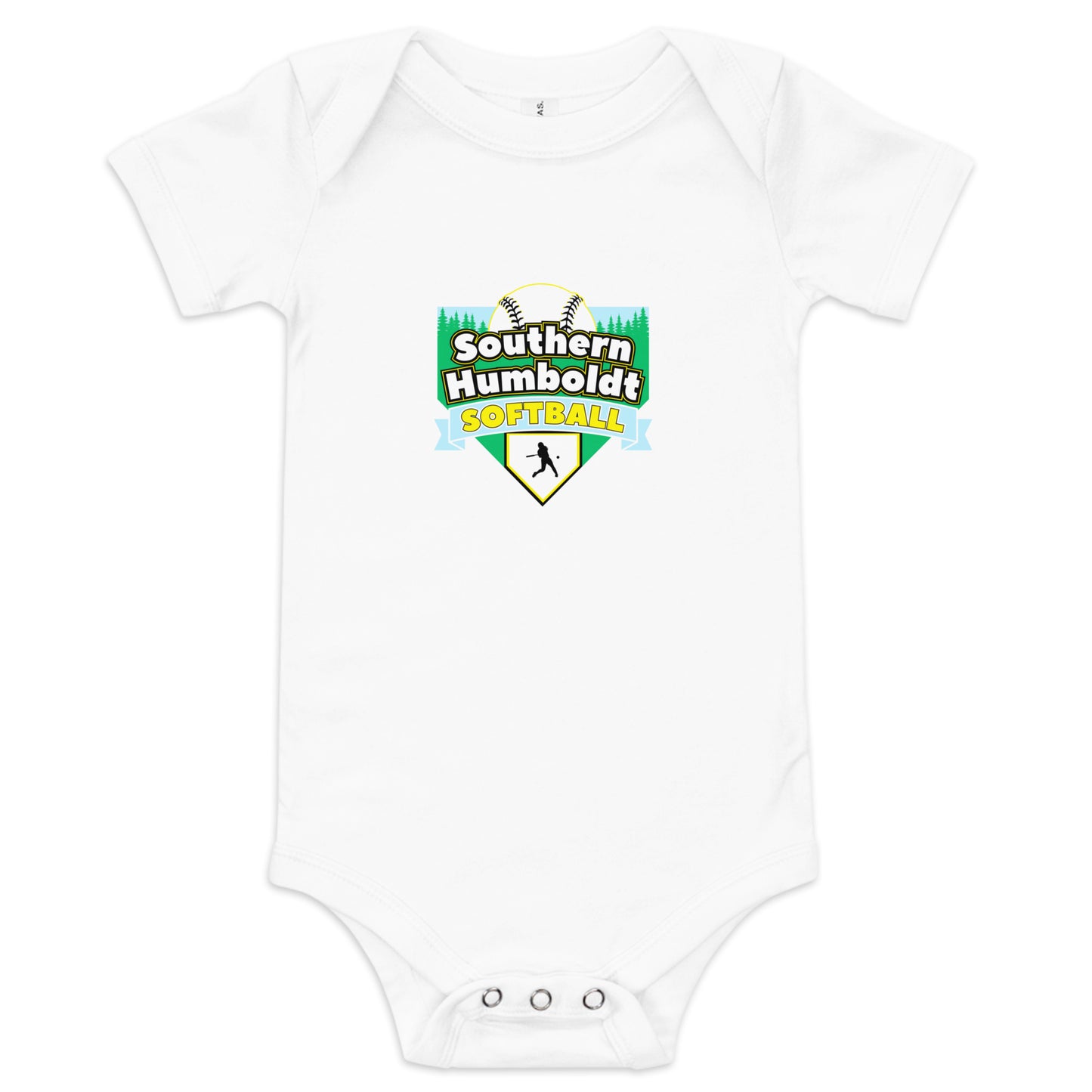 Southern Humboldt Softball GBY Baby short sleeve one piece