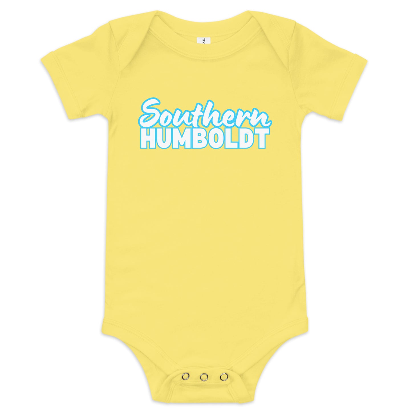 Southern Humboldt Bright Blue Baby short sleeve one piece