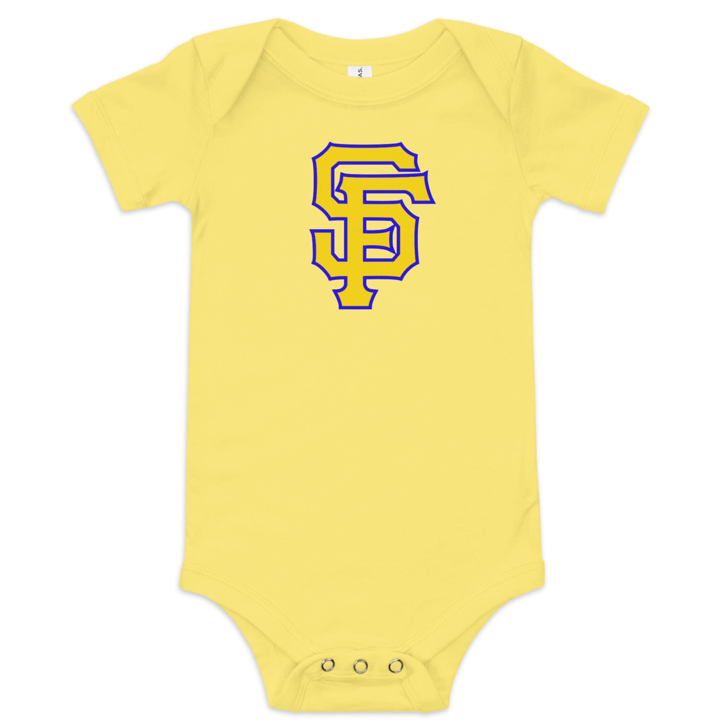 SF Blue and Gold Baby Short Sleeve One Piece