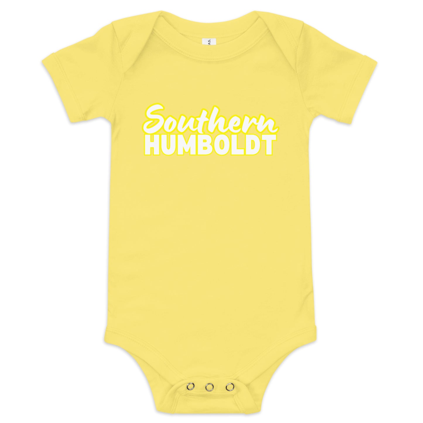 Southern Humboldt Yellow Baby short sleeve one piece