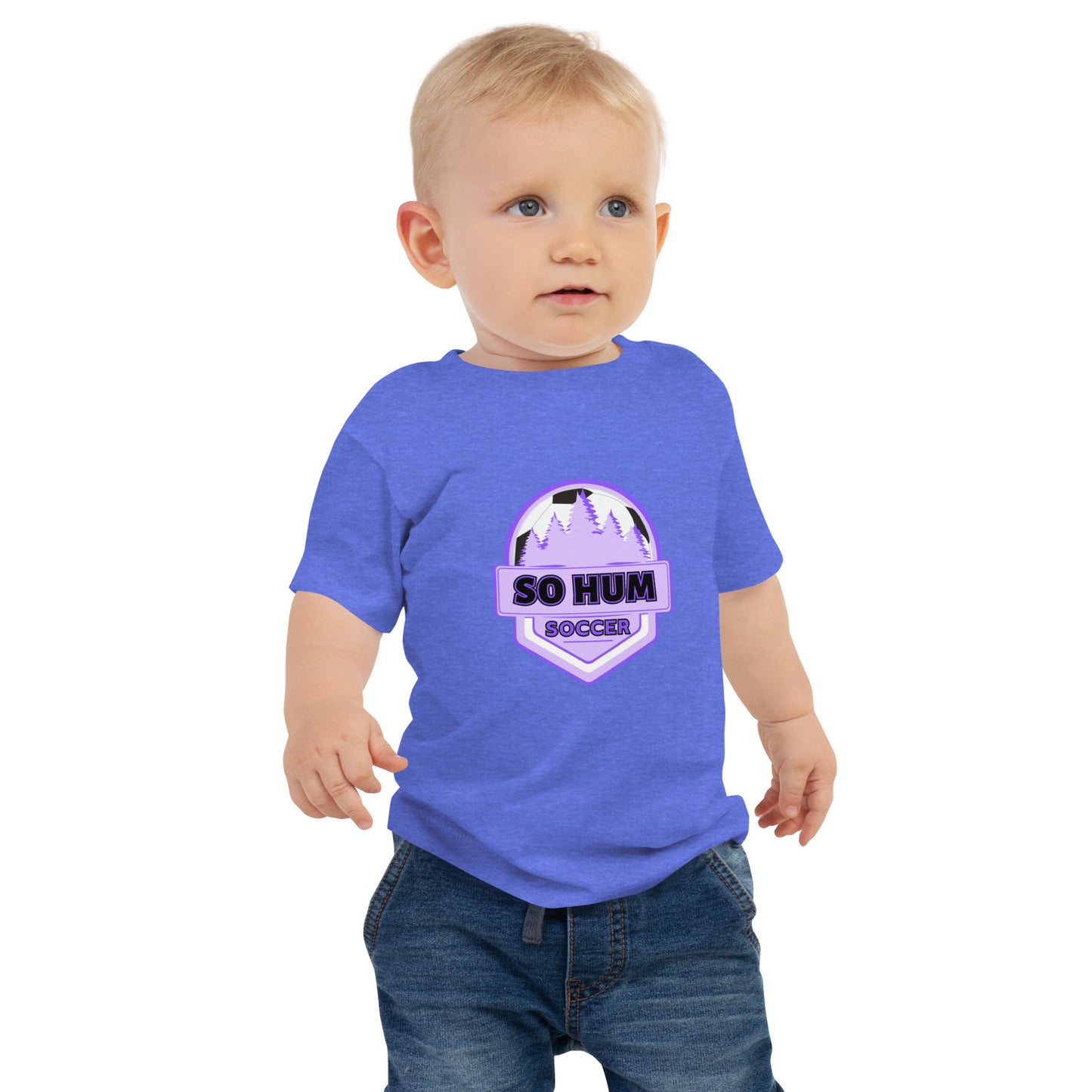 So Hum Soccer Purple Baby Jersey Short Sleeve Tee