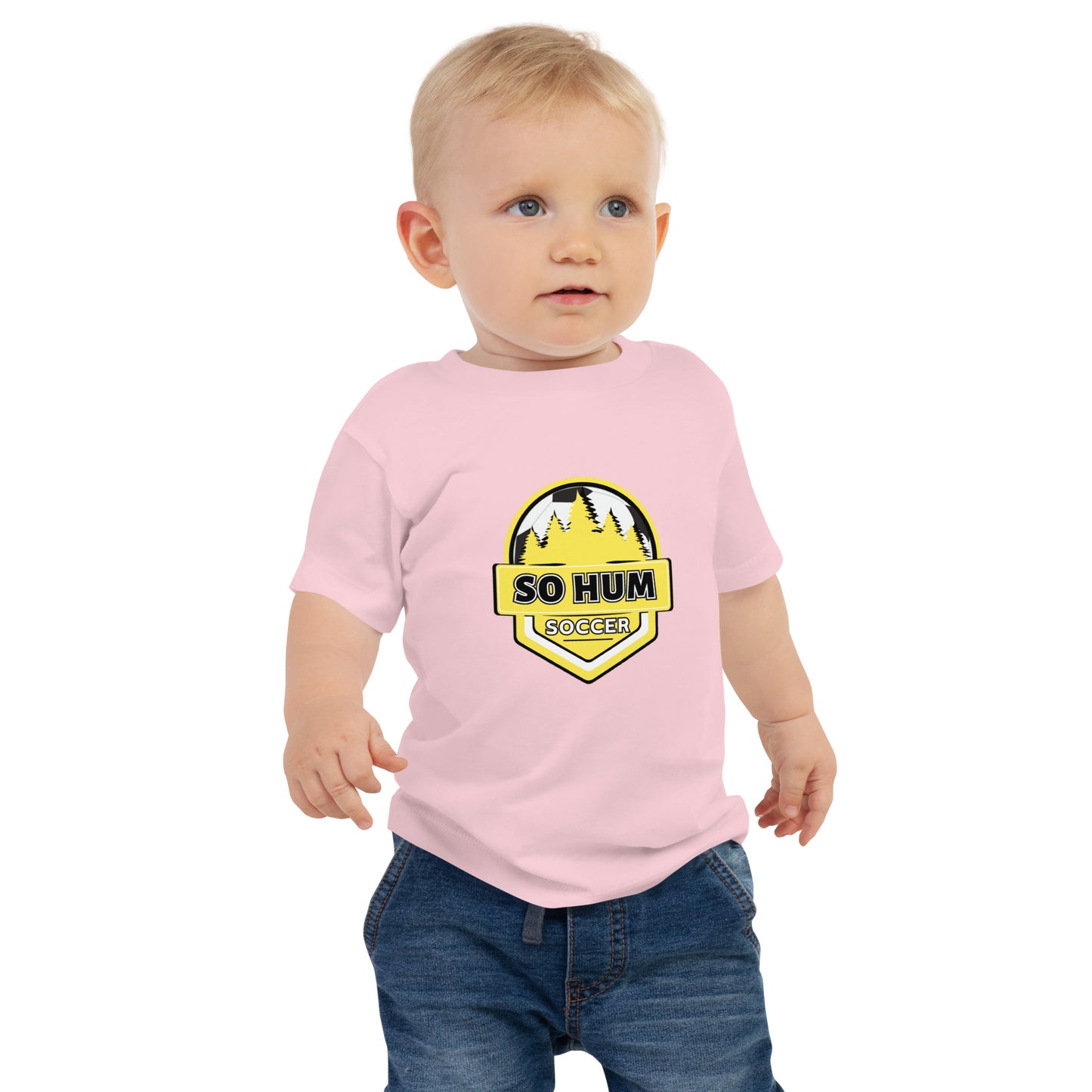 So Hum Soccer Yellow Baby Jersey Short Sleeve Tee