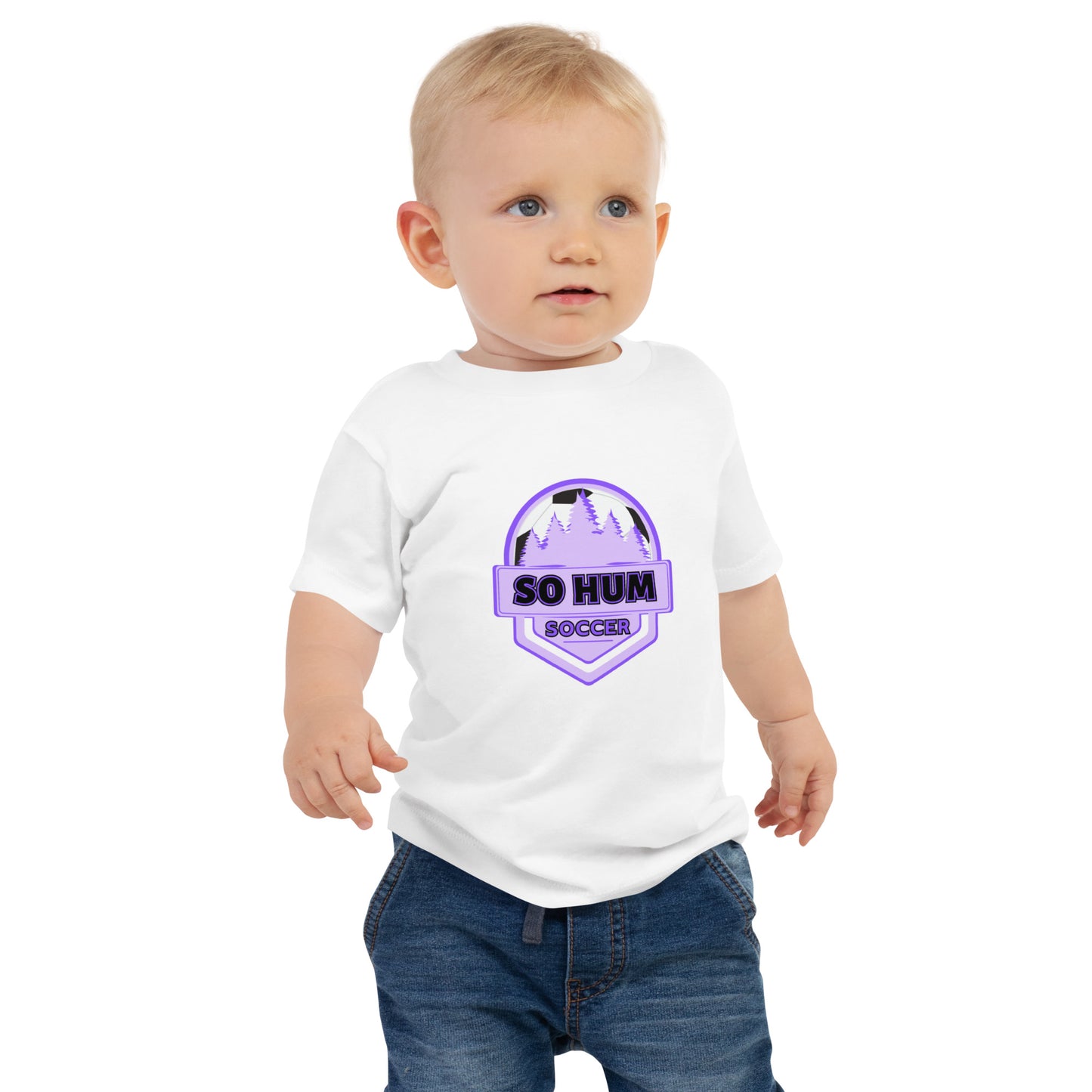 So Hum Soccer Purple Baby Jersey Short Sleeve Tee