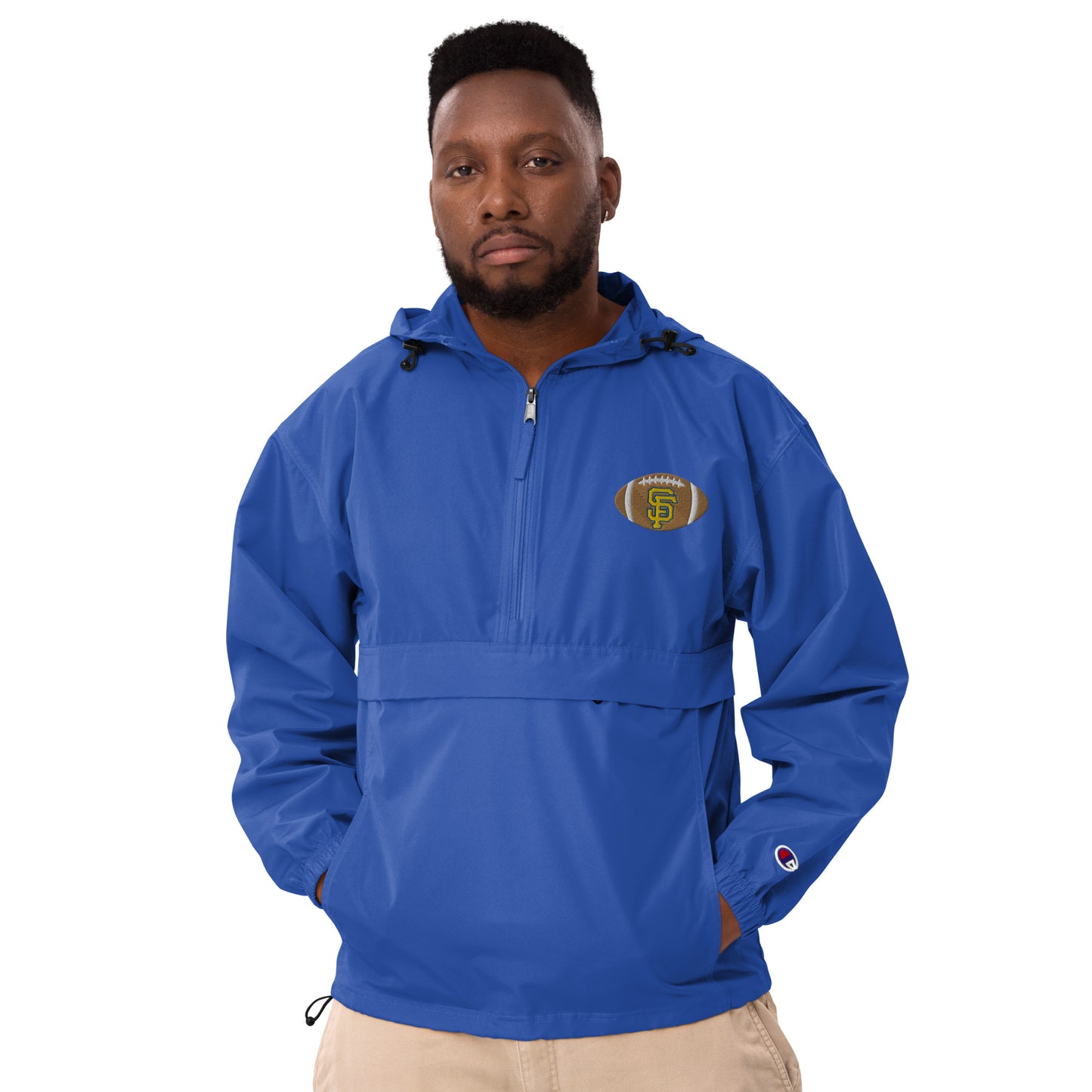 SF Football Embroidered Champion Packable Jacket