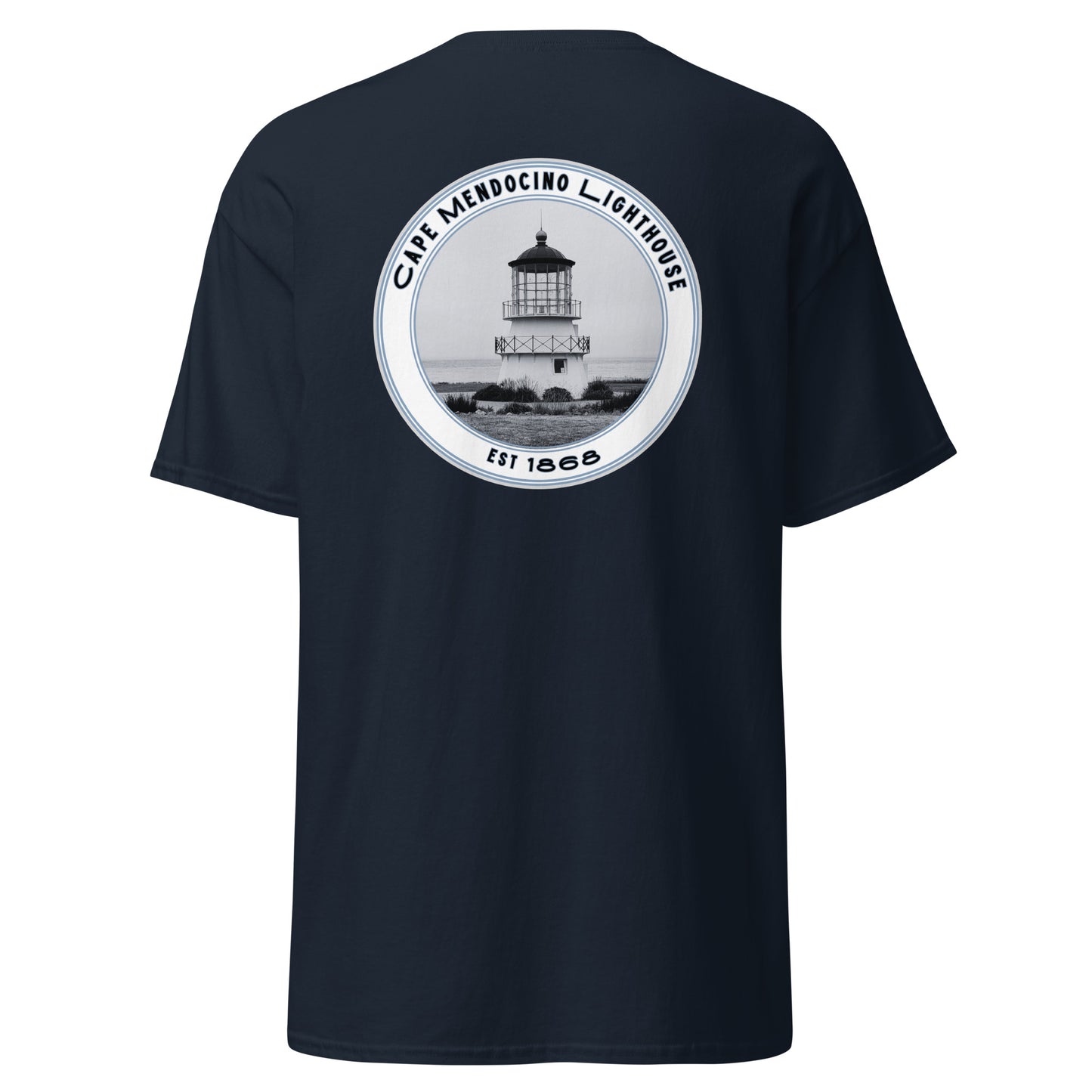 Shelter Cove Cape Mendocino Lighthouse Men's classic tee