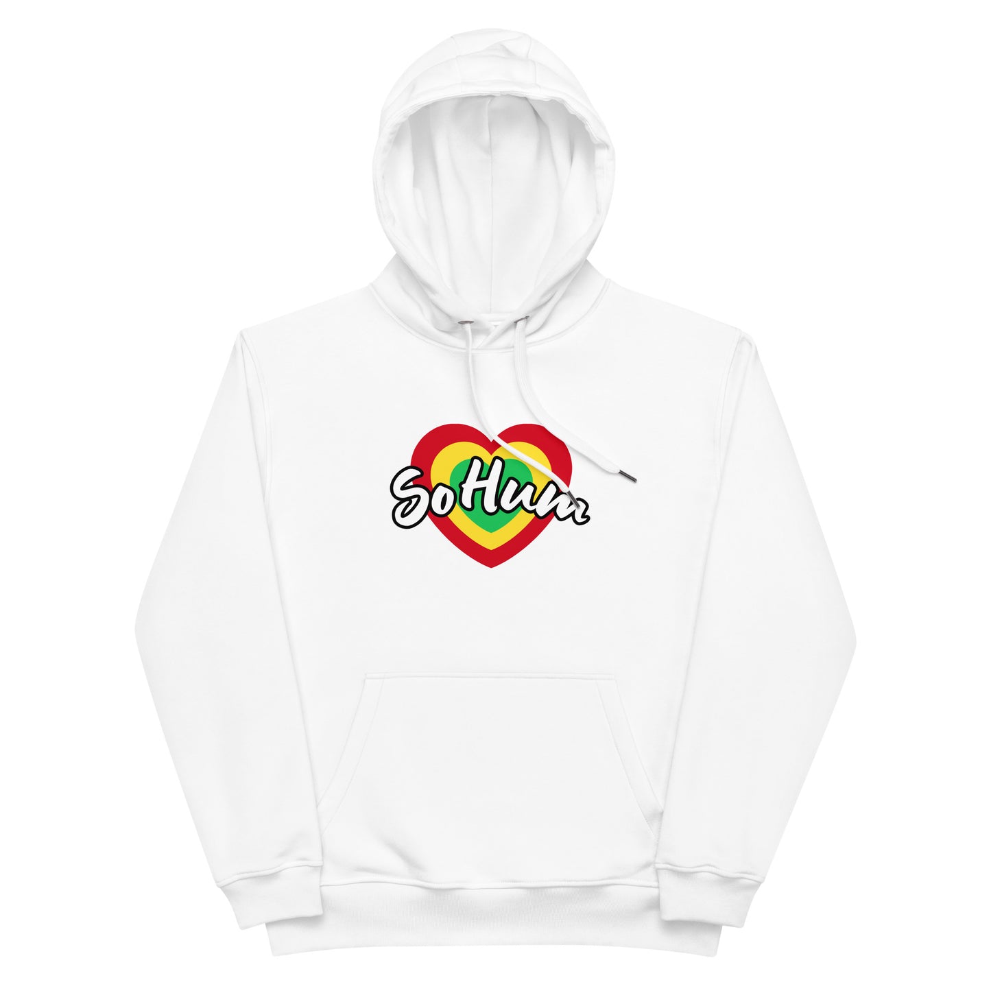 So Hum Heart RYGW Premium eco hoodie