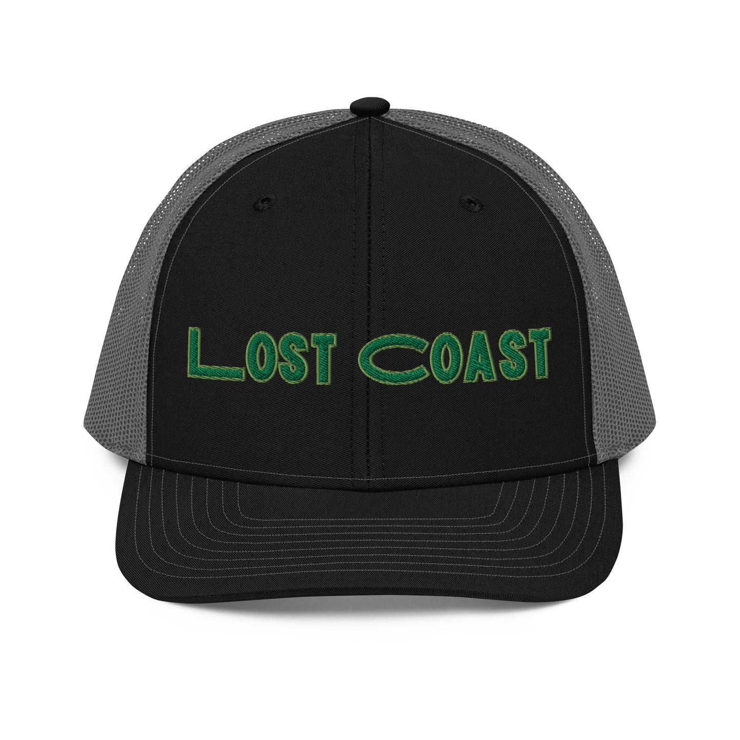 Lost Coast Green Stitch Trucker Cap