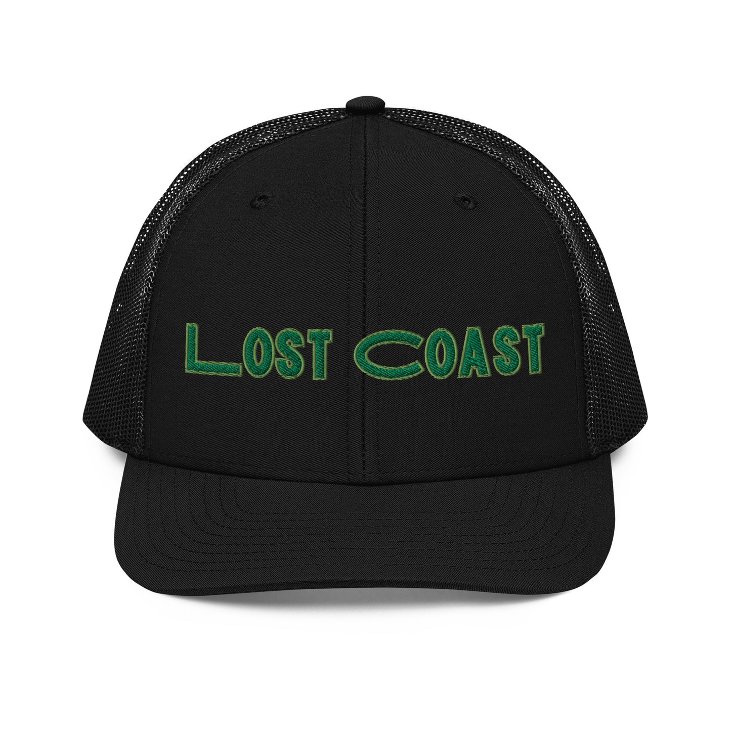 Lost Coast Green Stitch Trucker Cap