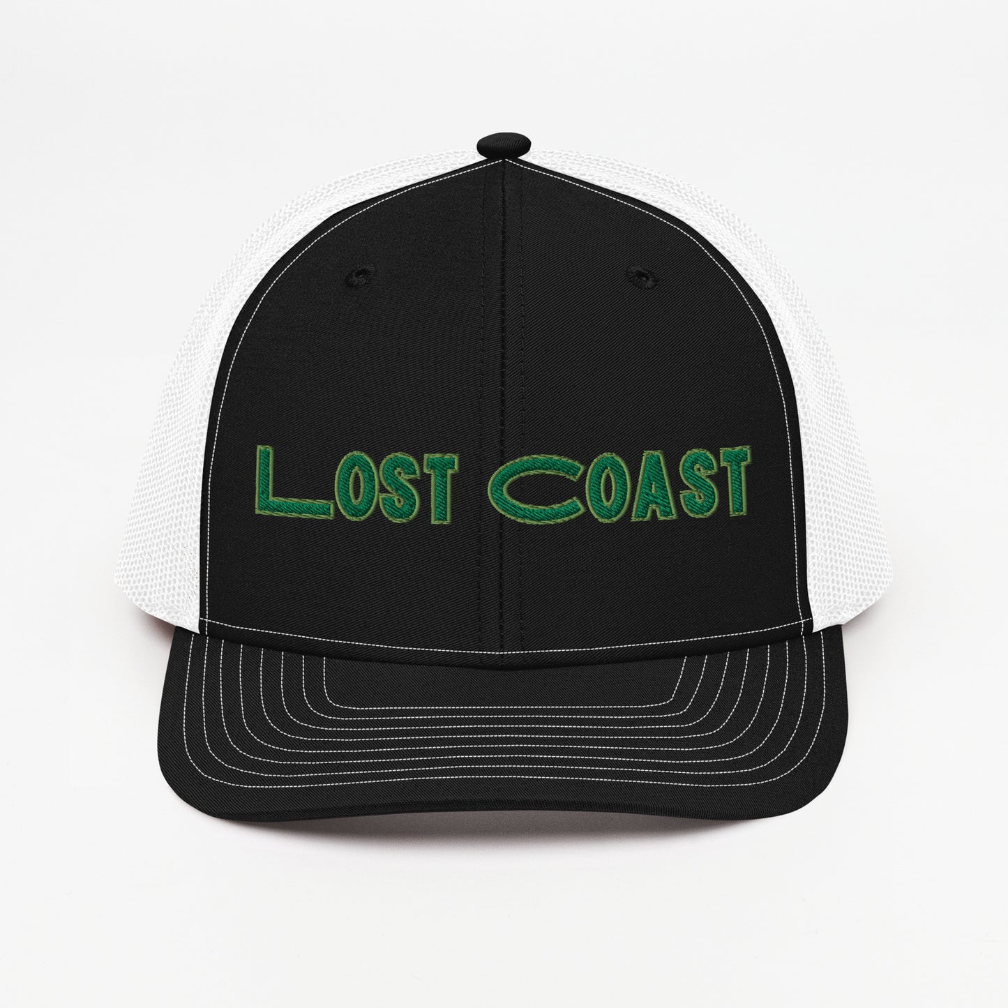 Lost Coast Green Stitch Trucker Cap