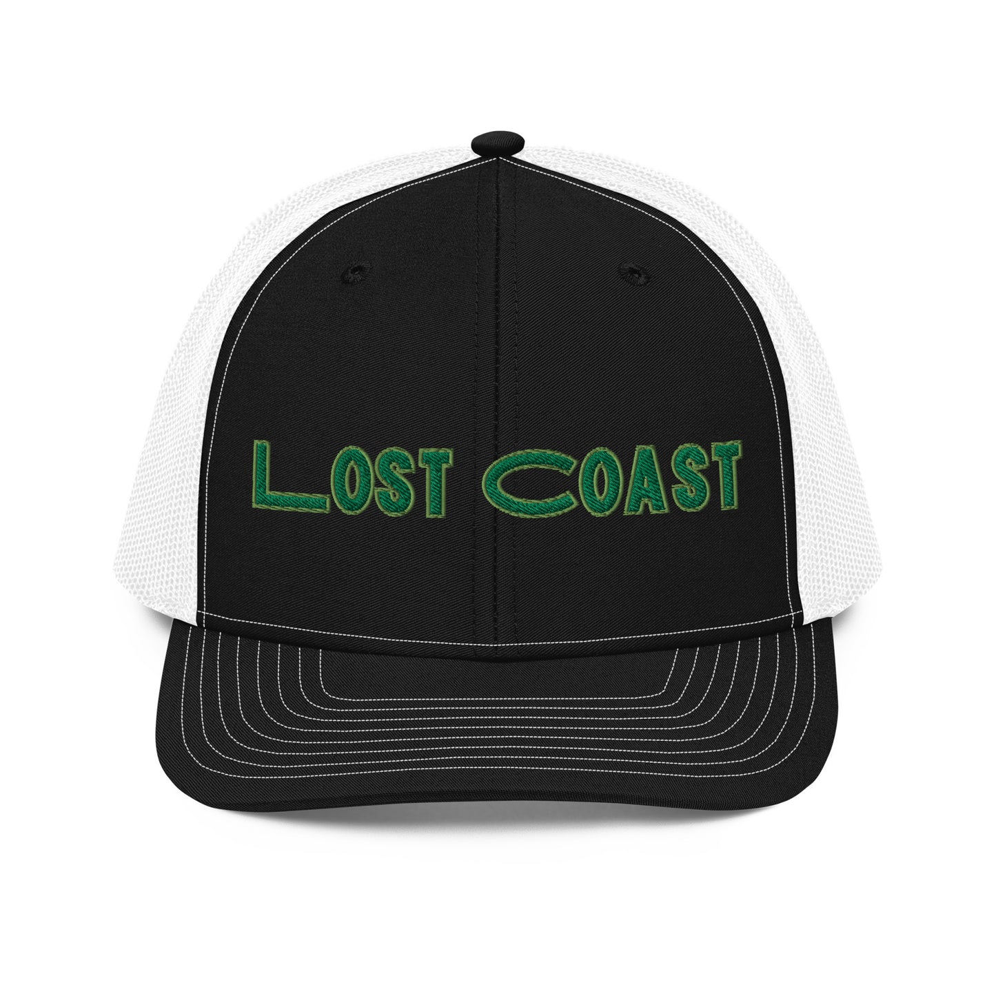 Lost Coast Green Stitch Trucker Cap