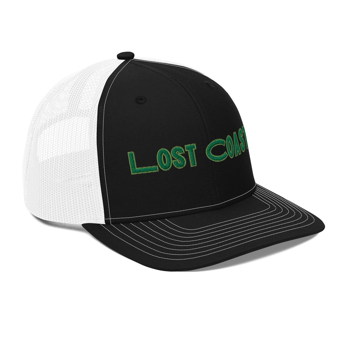 Lost Coast Green Stitch Trucker Cap