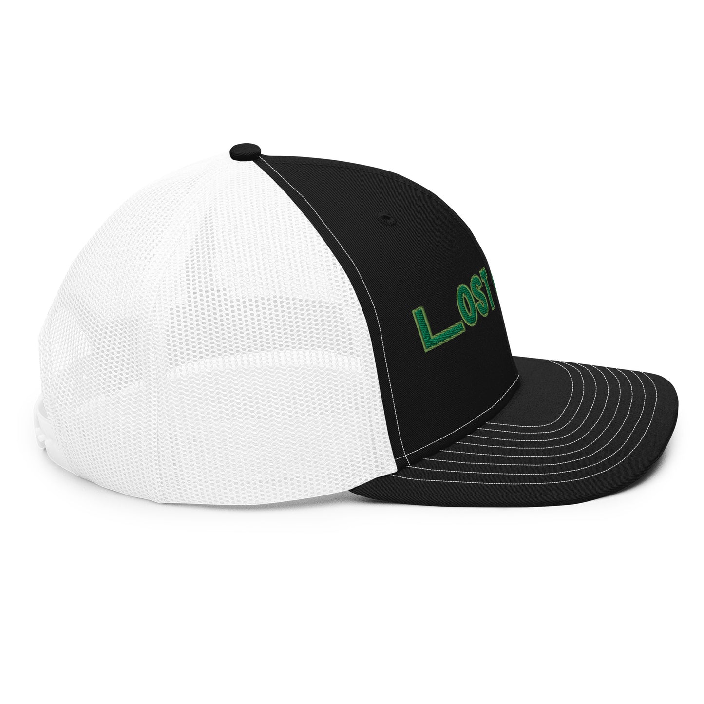 Lost Coast Green Stitch Trucker Cap