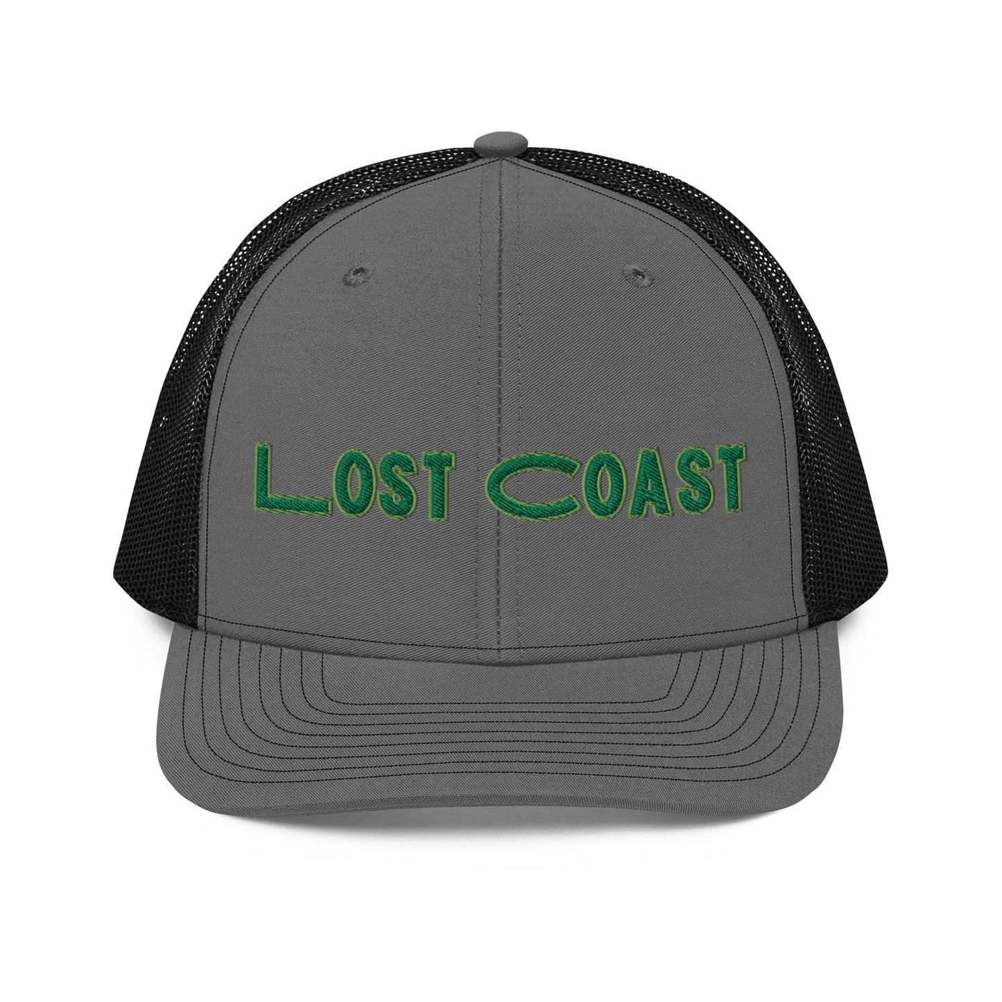 Lost Coast Green Stitch Trucker Cap