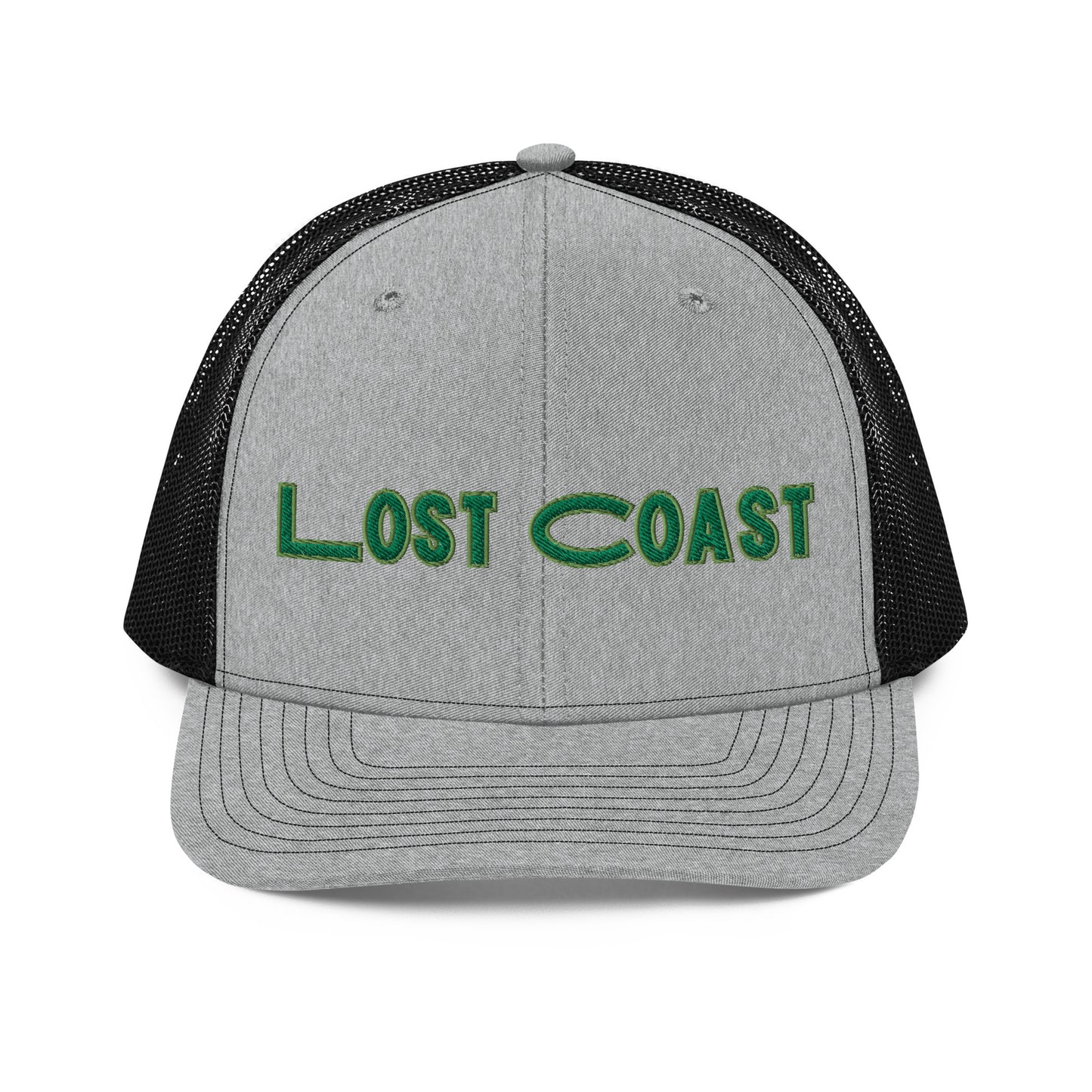 Lost Coast Green Stitch Trucker Cap