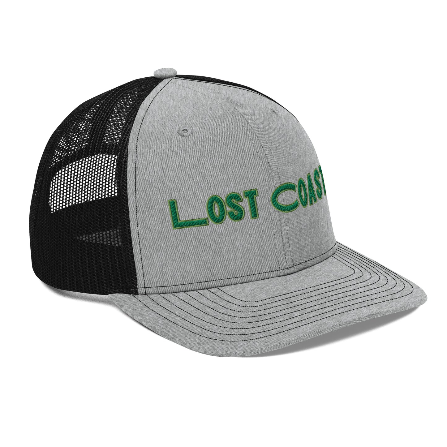 Lost Coast Green Stitch Trucker Cap