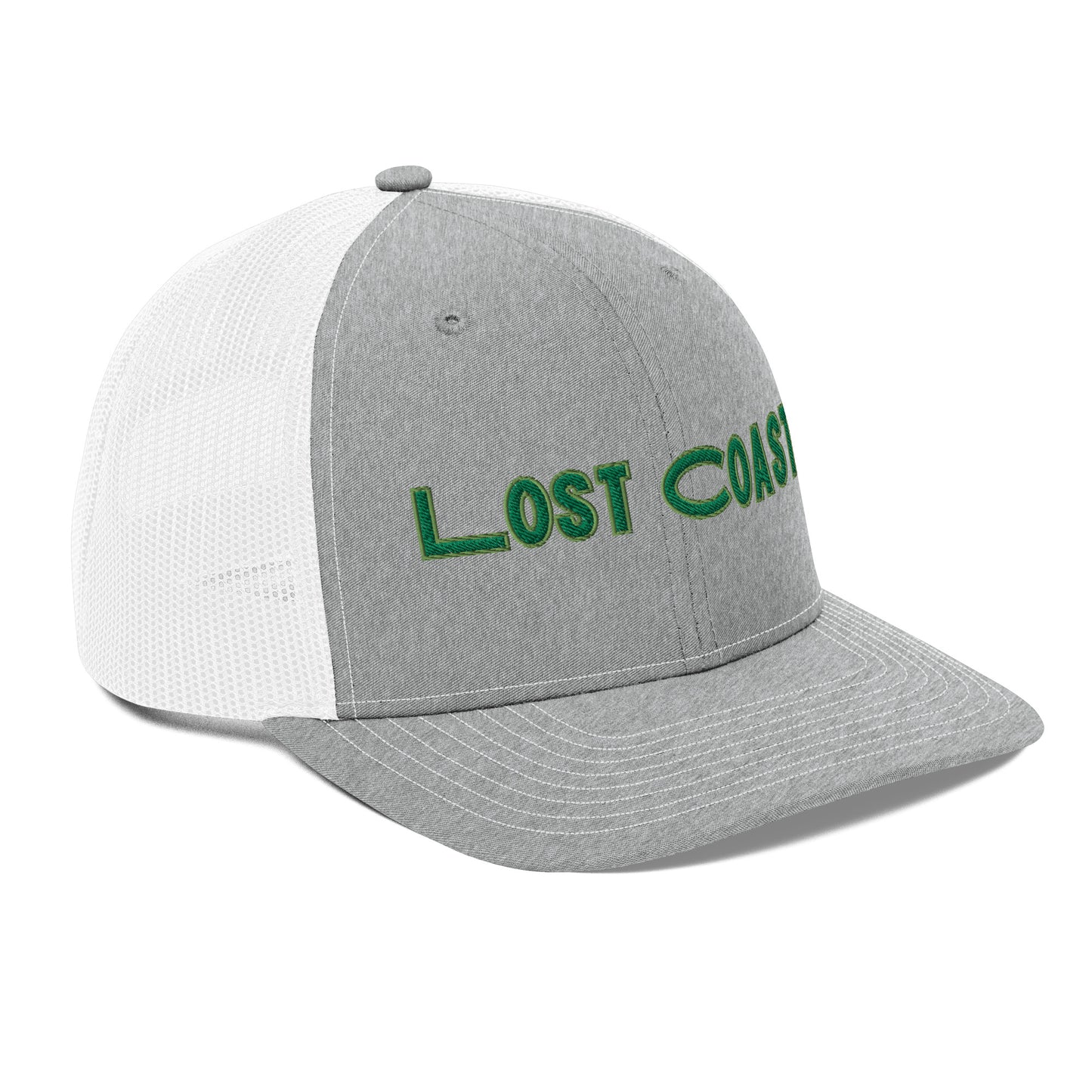 Lost Coast Green Stitch Trucker Cap