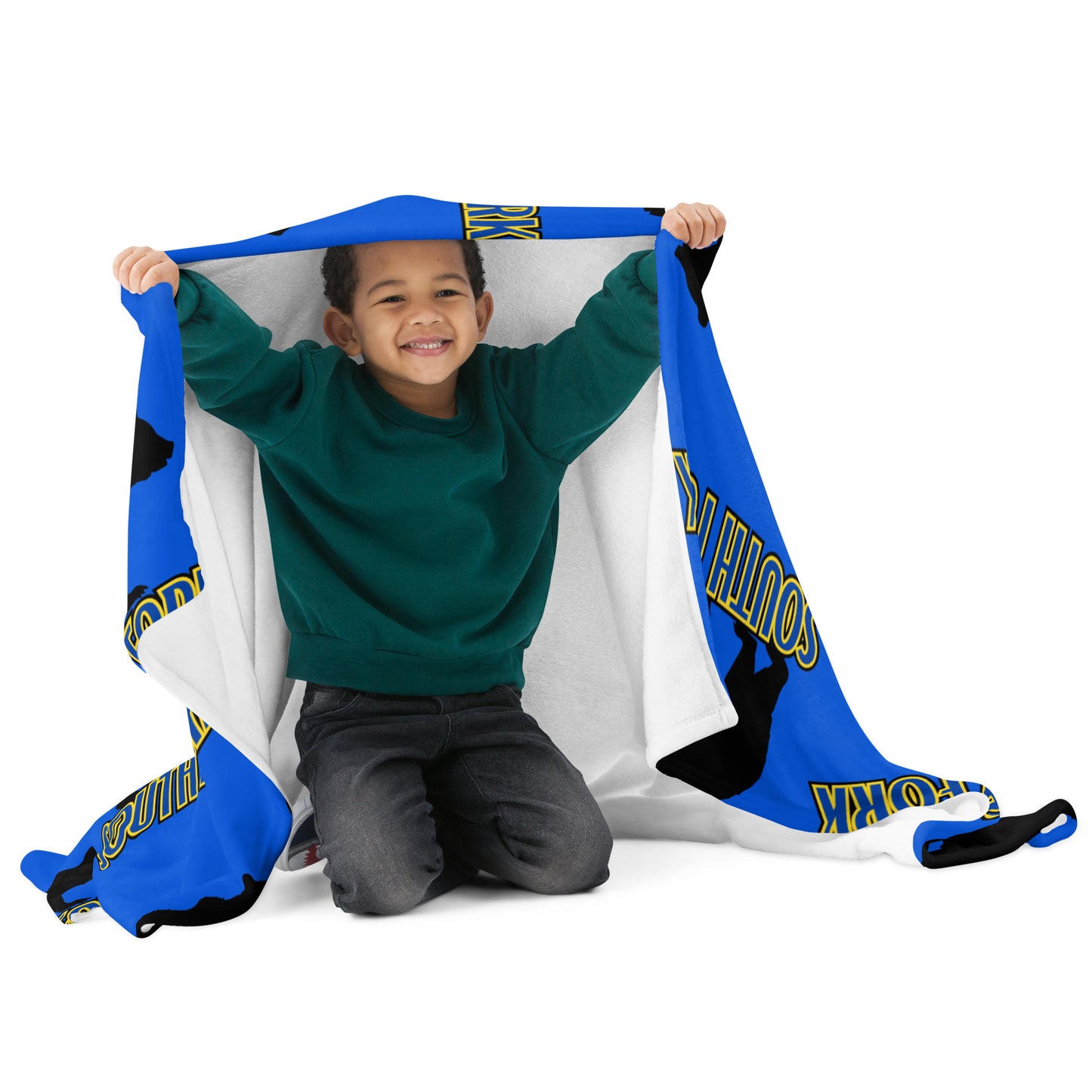 SF Blue Throw Blanket Design #1