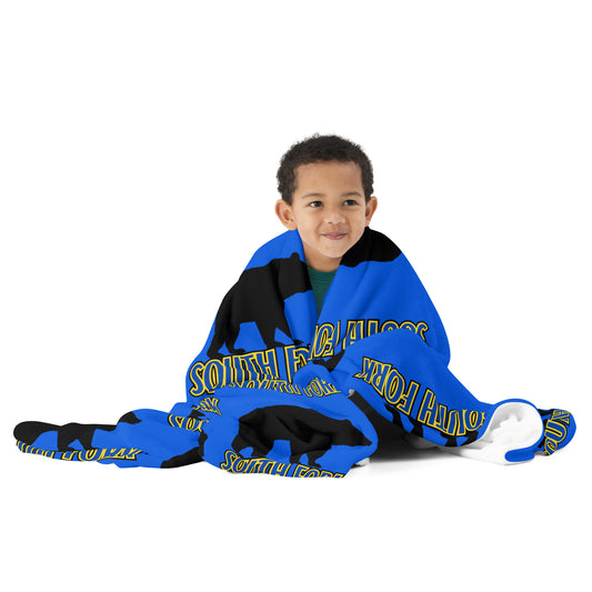 SF Blue Throw Blanket Design #1