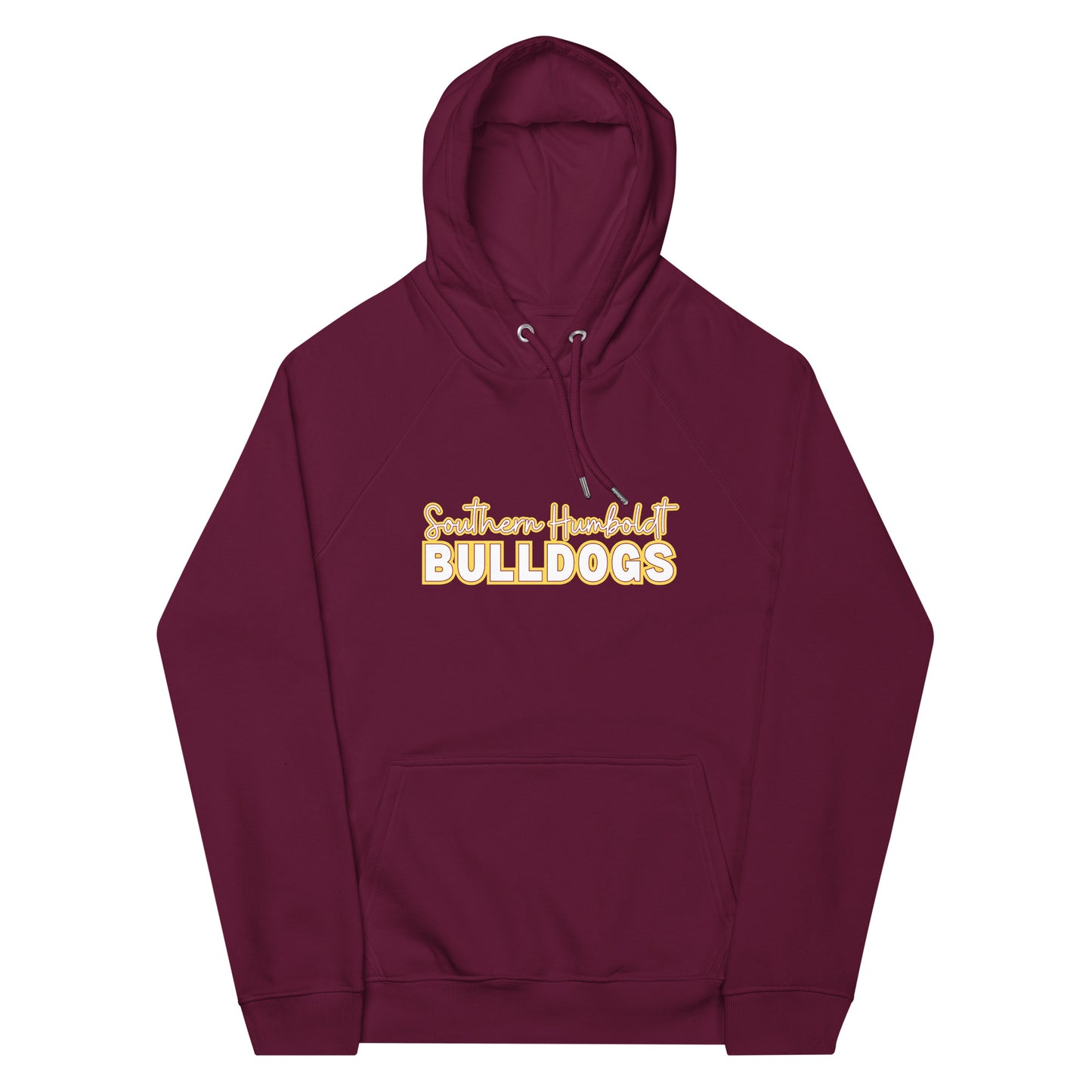 Southern Humboldt Bulldogs eco raglan hoodie