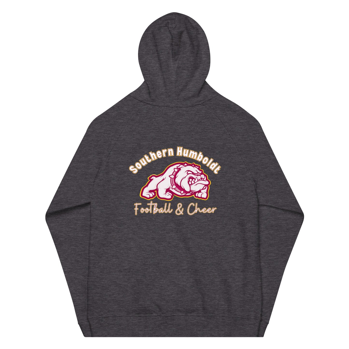 Southern Humboldt Bulldogs eco raglan hoodie