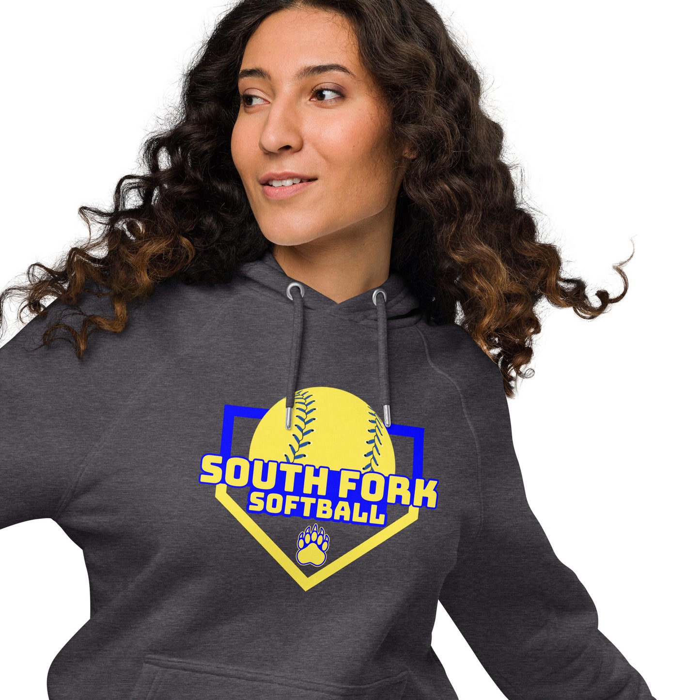 South Fork Softball Home Plate Hoodie Organic Cotton