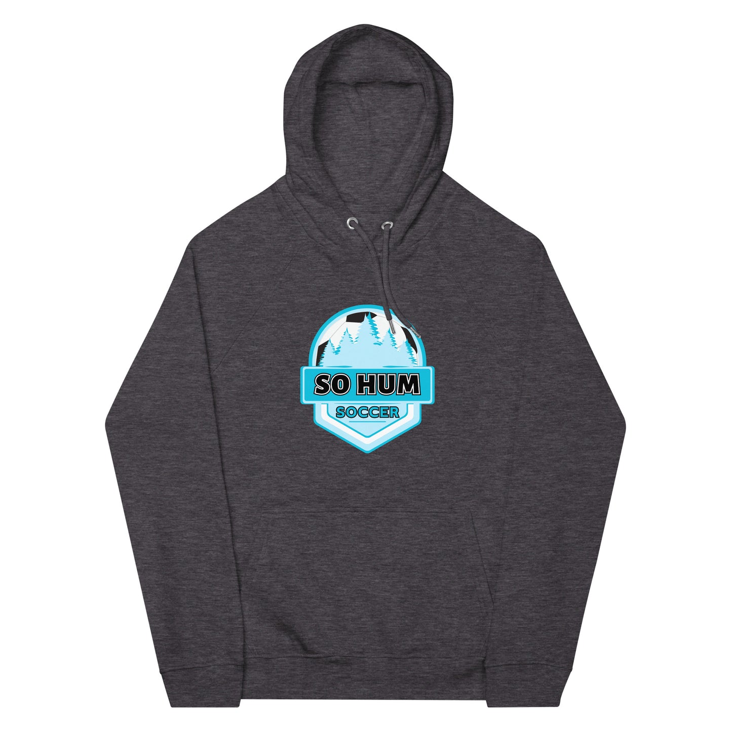 So Hum Soccer Blue eco raglan hoodie