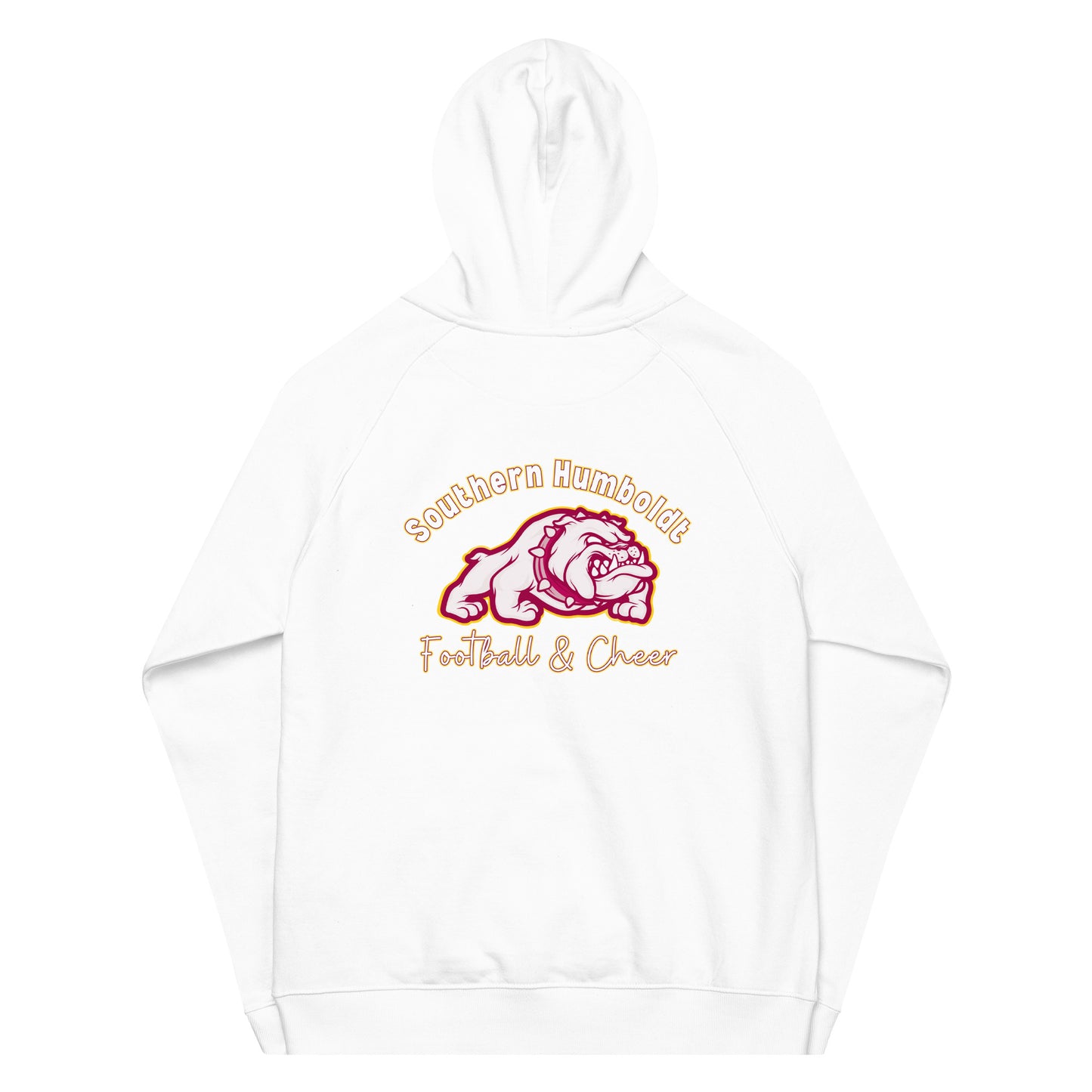 Southern Humboldt Bulldogs eco raglan hoodie