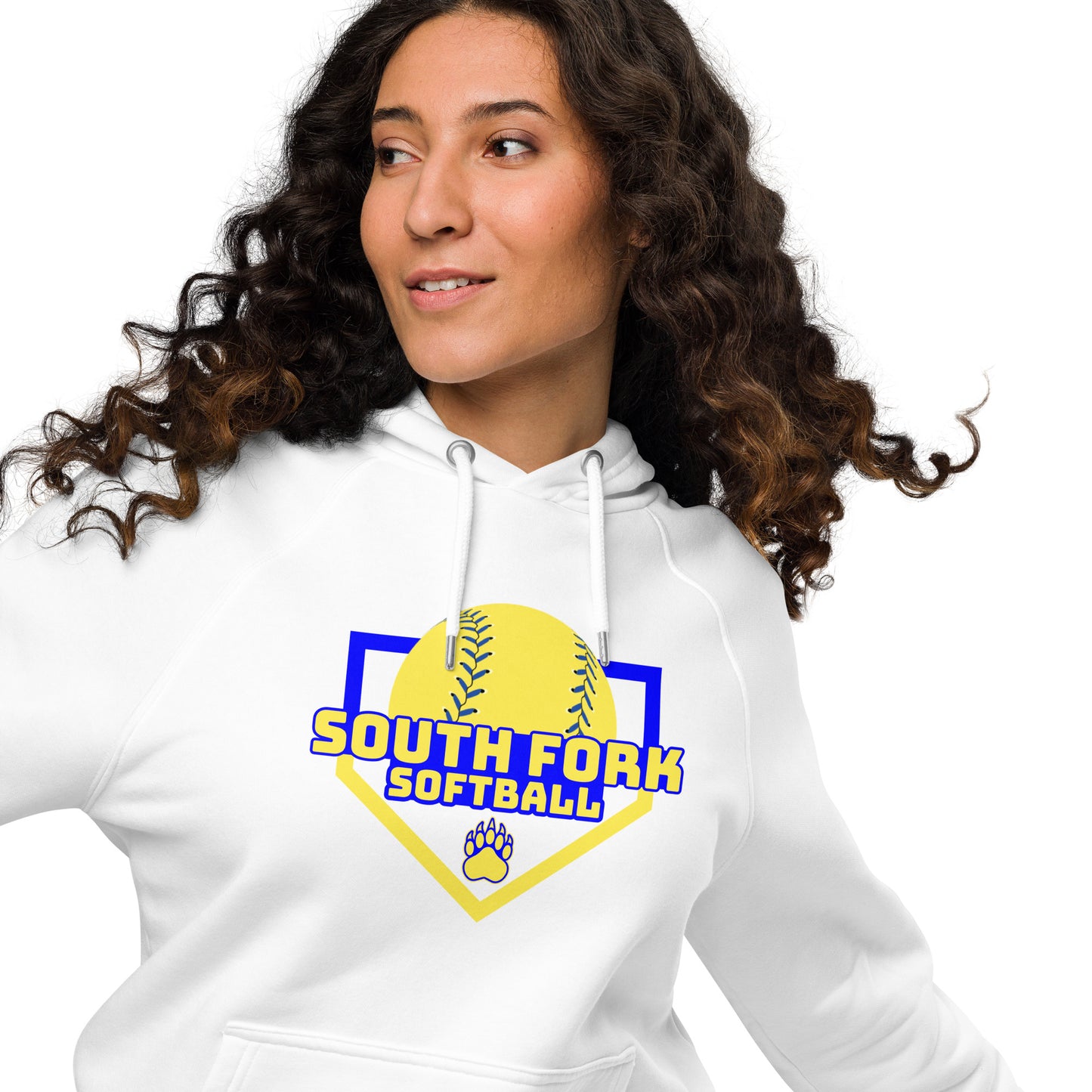 South Fork Softball Home Plate Hoodie Organic Cotton